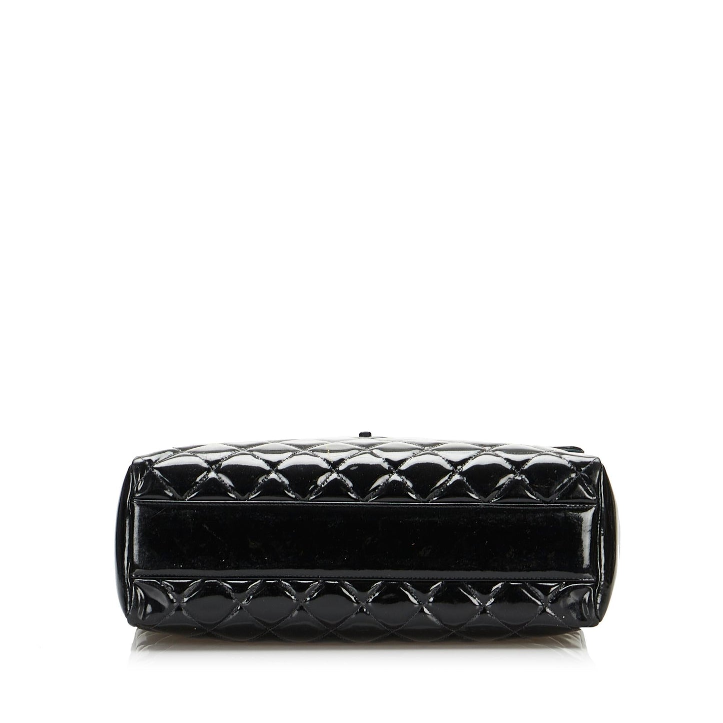 Chanel So Black Matelasse Patent Leather Single Flap Bag (SHG-XAF9hI)