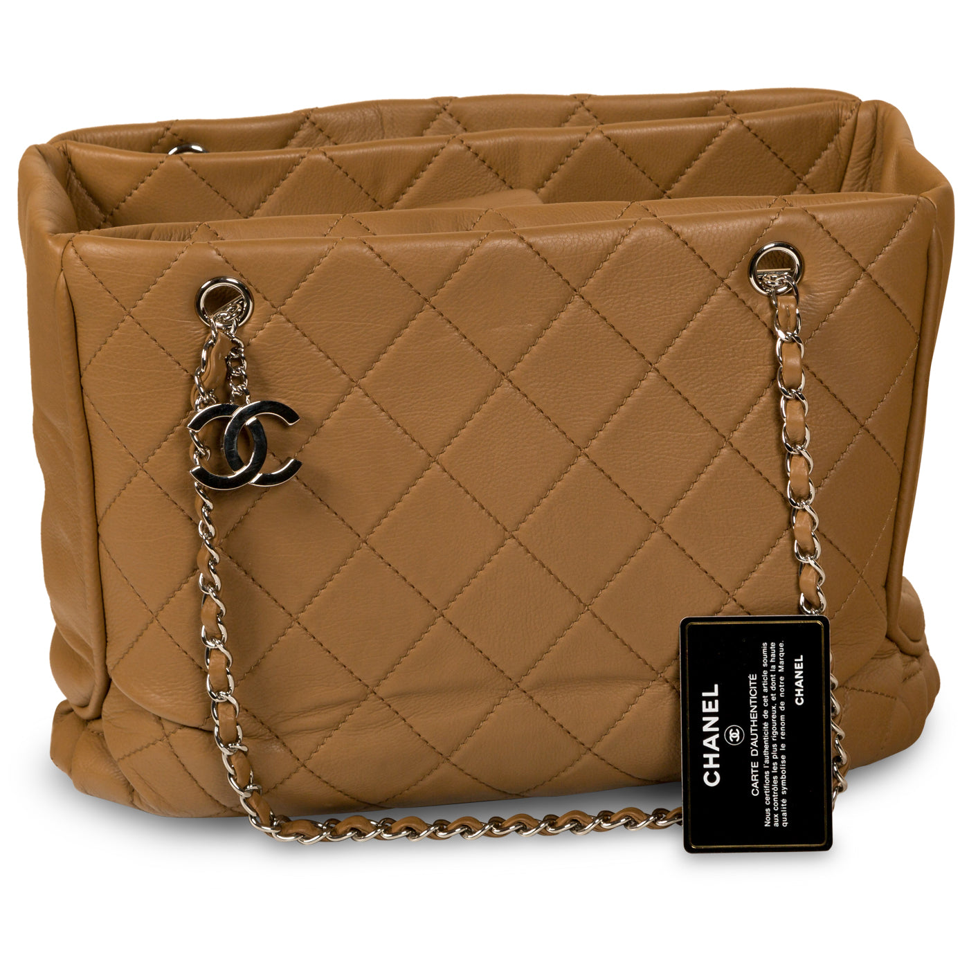 Chanel Quilted Shopping Tote
