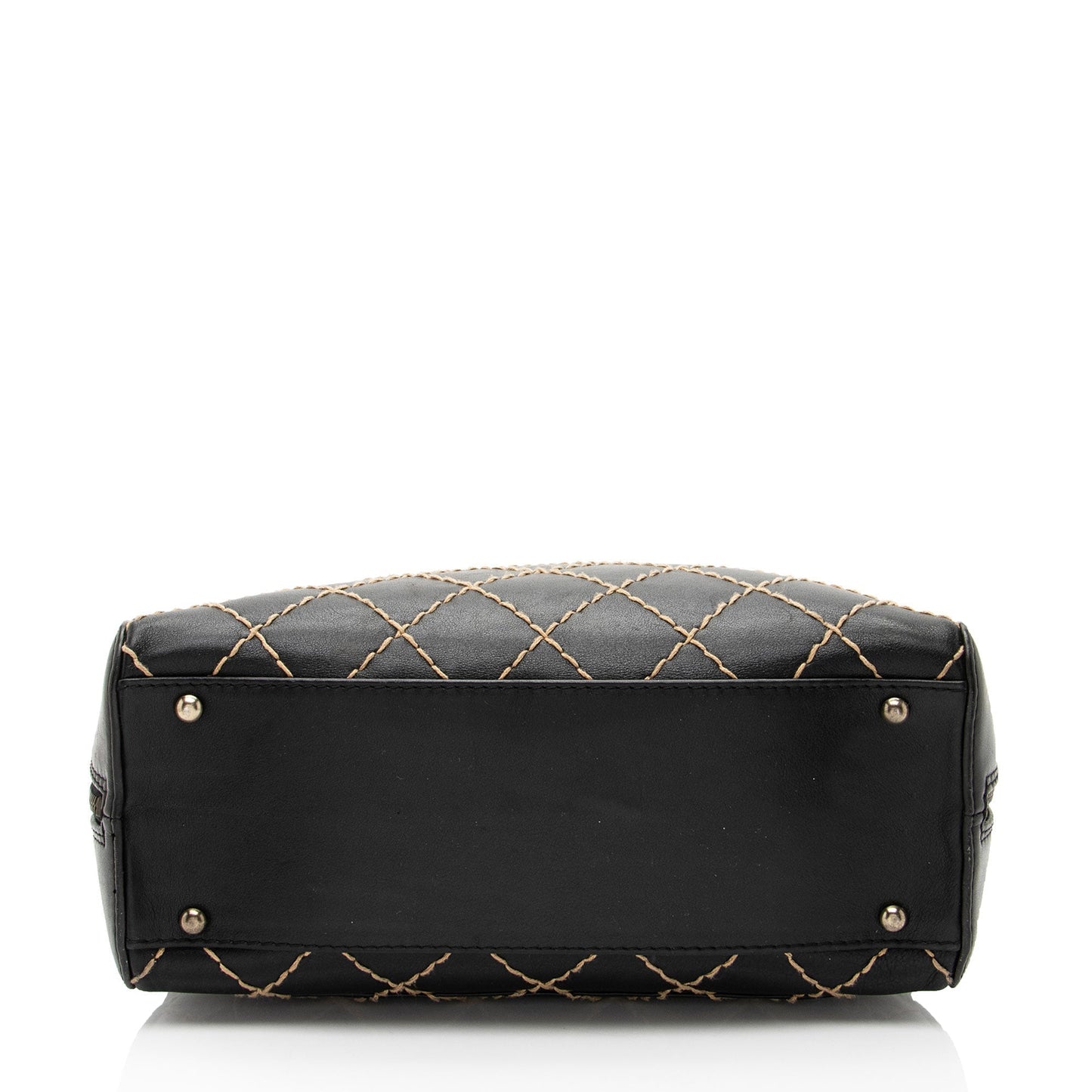 Chanel Vintage Calfskin Wild Stitch Large Satchel
