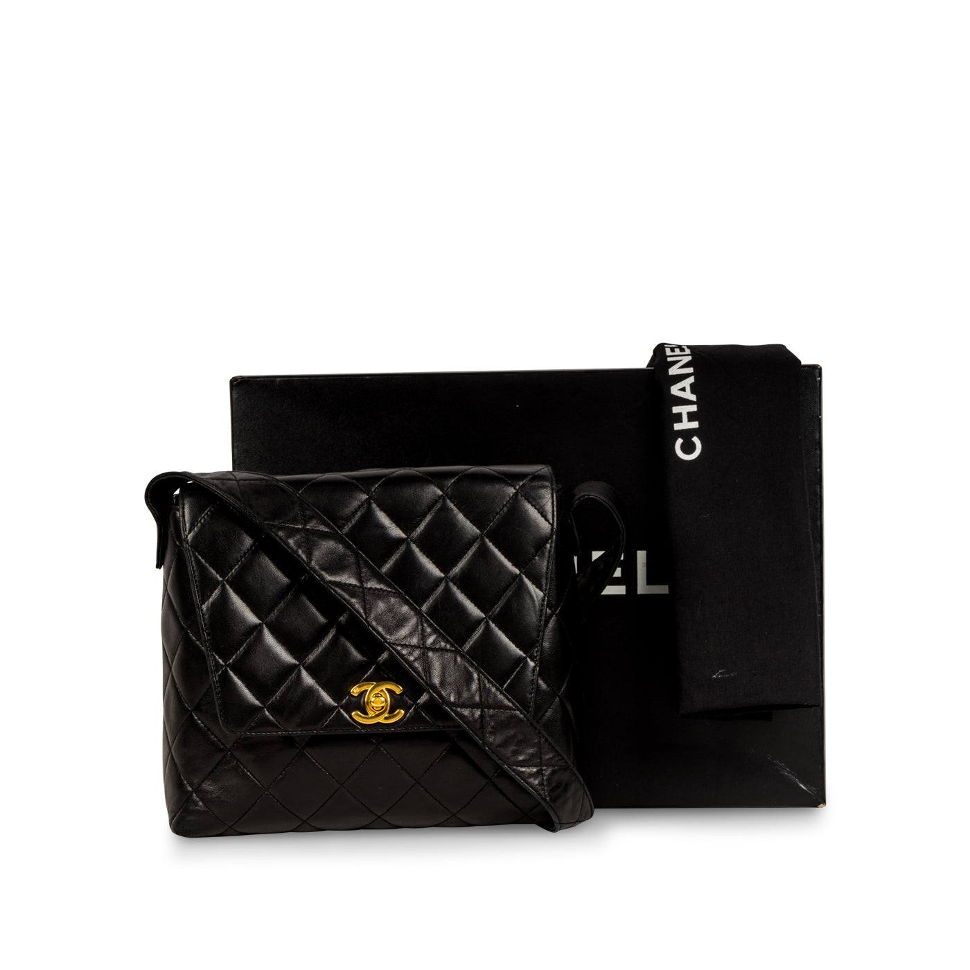 Chanel Lambskin Satchel Bag