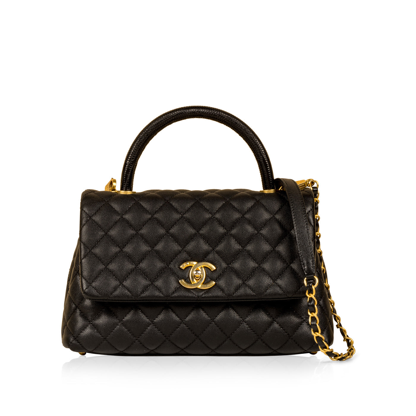 Chanel Coco Handle Flap Bag - Lizard Handle