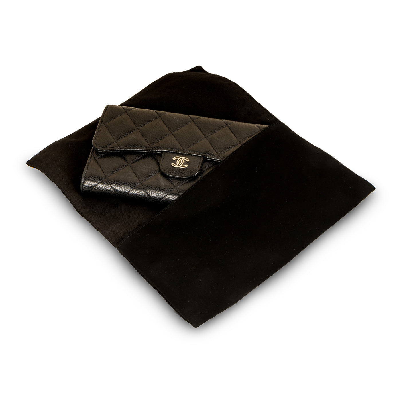 Chanel Long Flap Wallet - Caviar