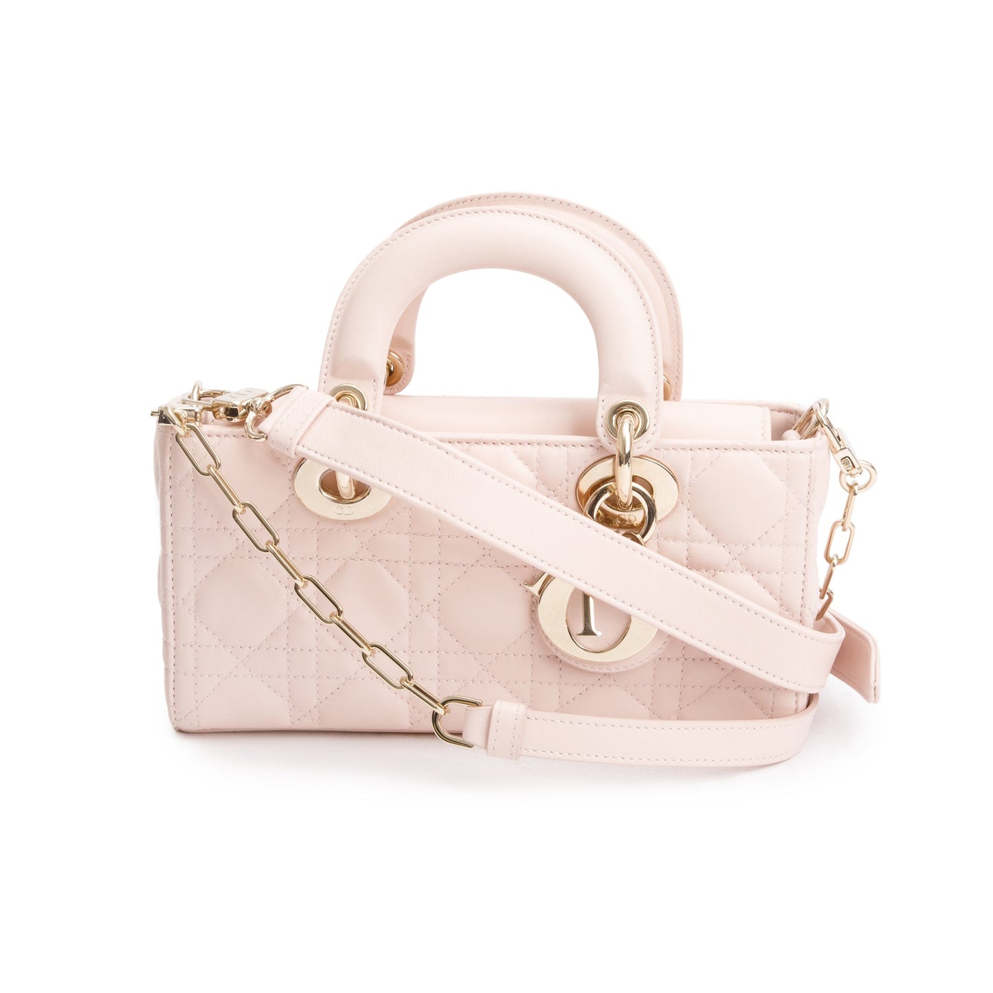 Christian Dior 2026 Pink Cannage Lambskin Small Lady D-Joy Bag