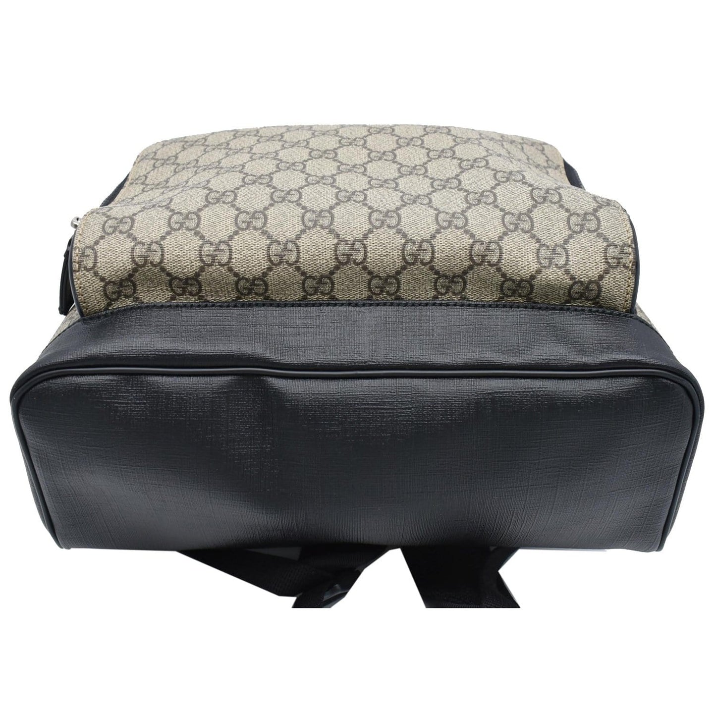 GUCCI GG Monogram Supreme Backpack Bag Beige 406370