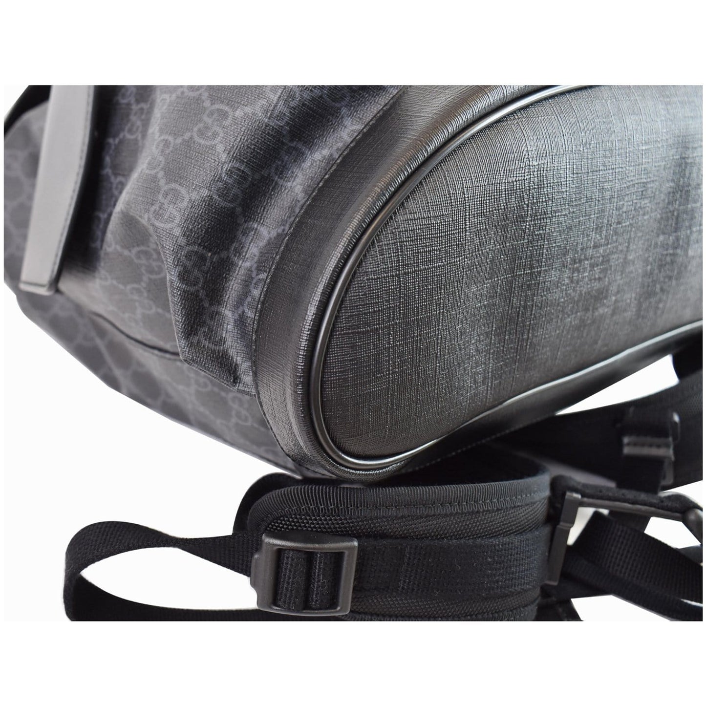 GUCCI GG Supreme Microfiber Backpack Bag 495563 Black