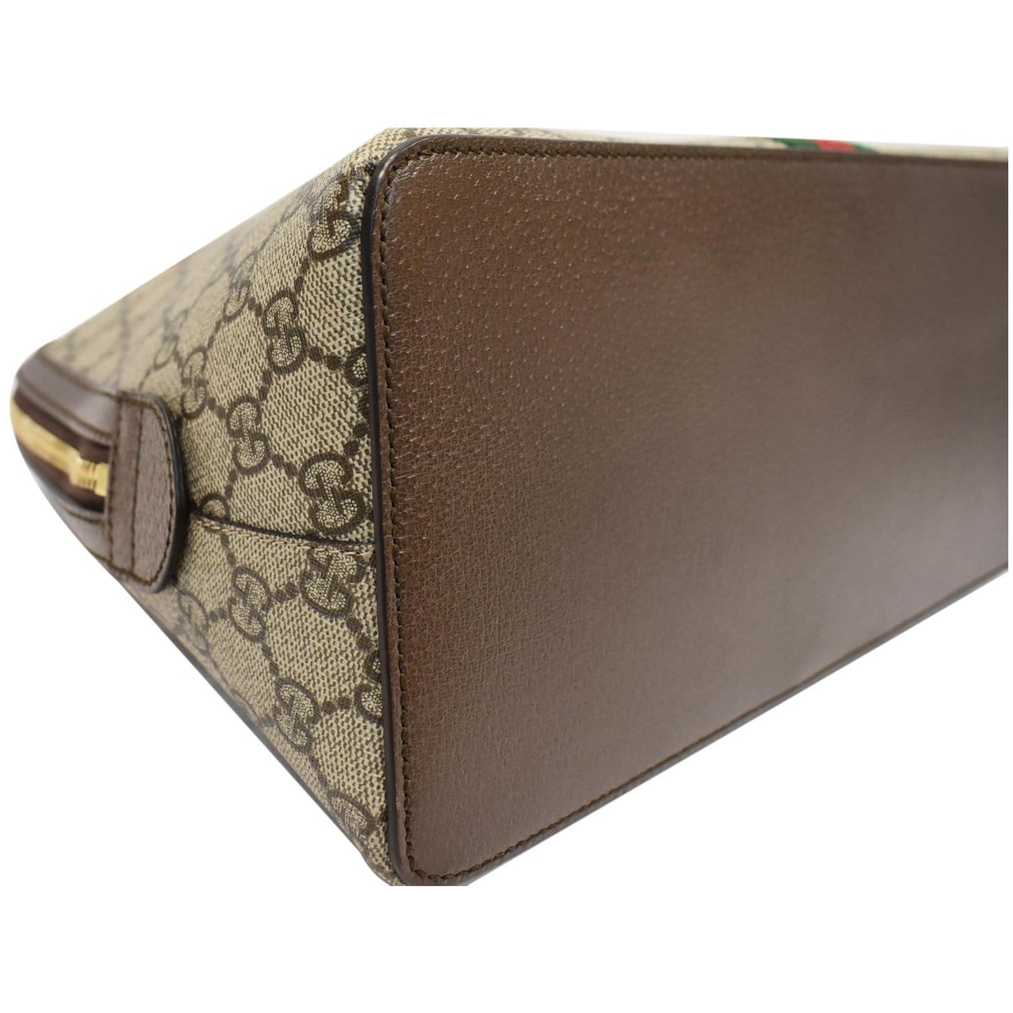 GUCCI Ophidia GG Canvas Medium Top Handle Shoulder Bag Beige 524533