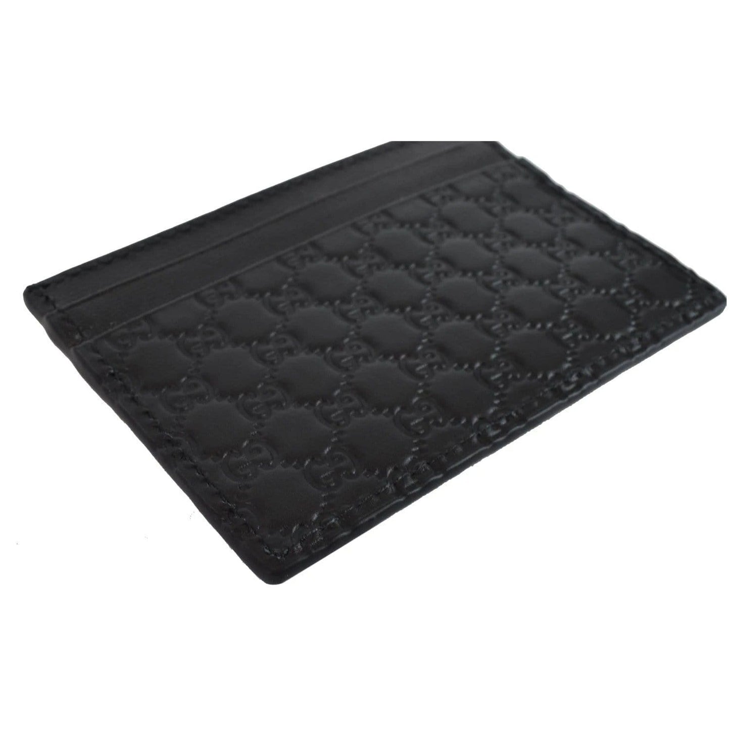 GUCCI Microguccissima Card Case Black 476010