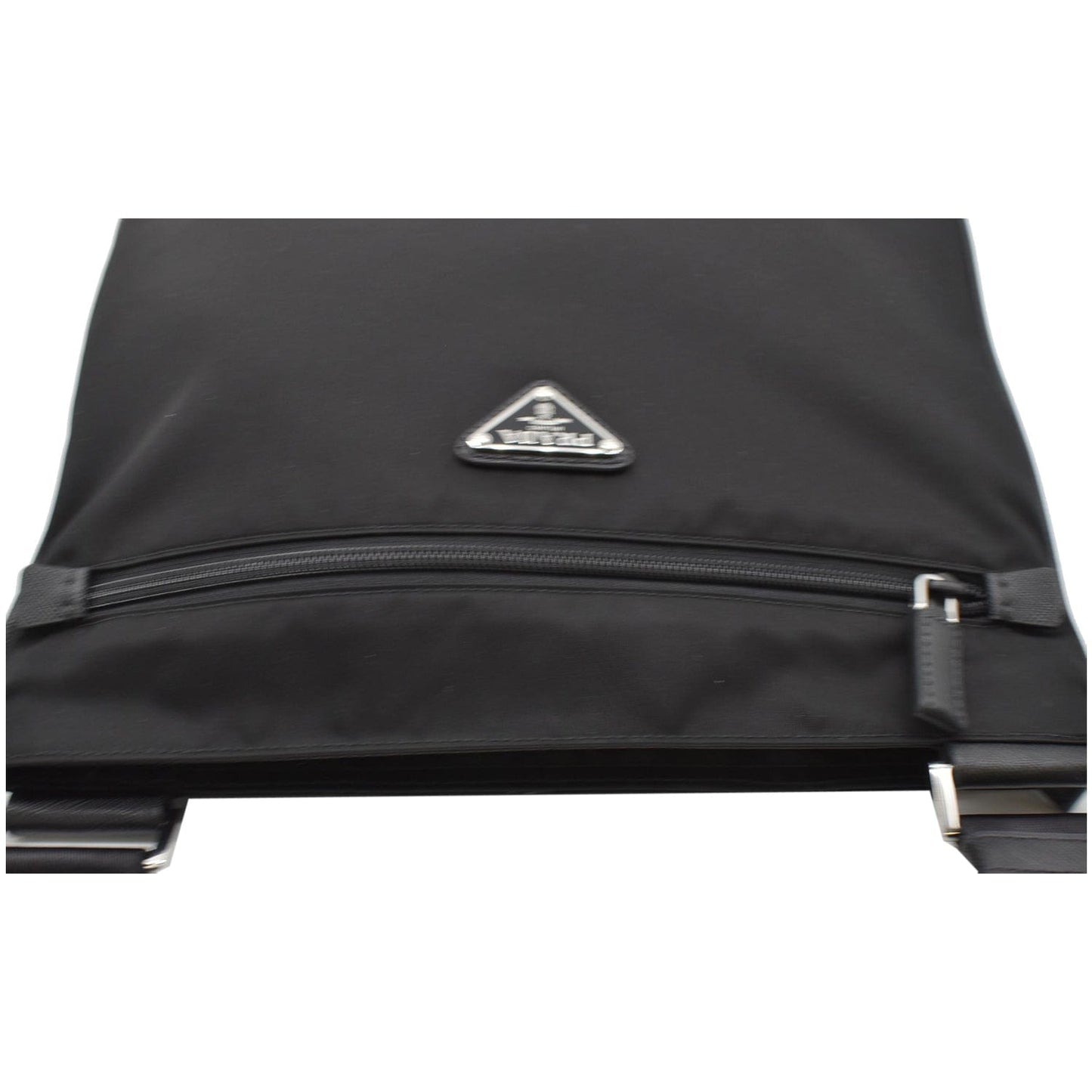 PRADA Re-Nylon Saffiano leather Crossbody Bag Black