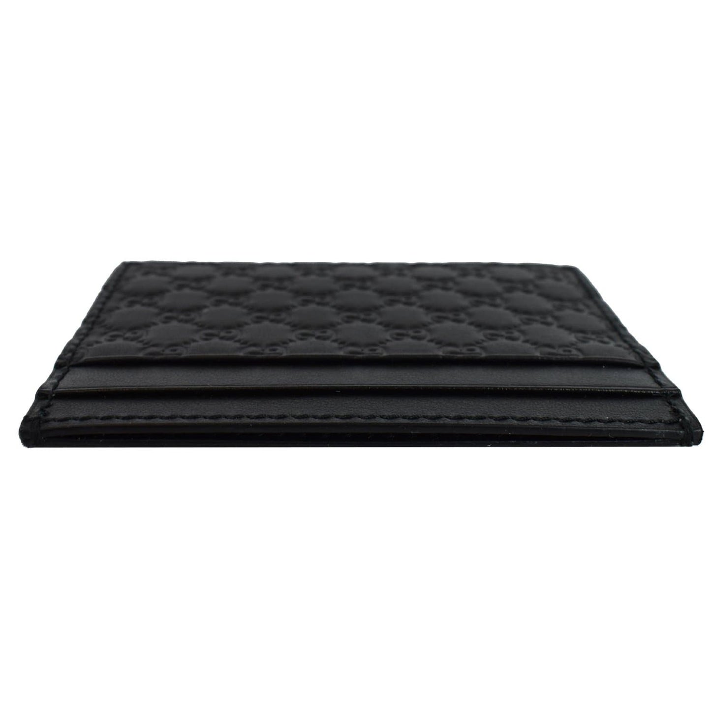 GUCCI Microguccissima Card Case Black 476010