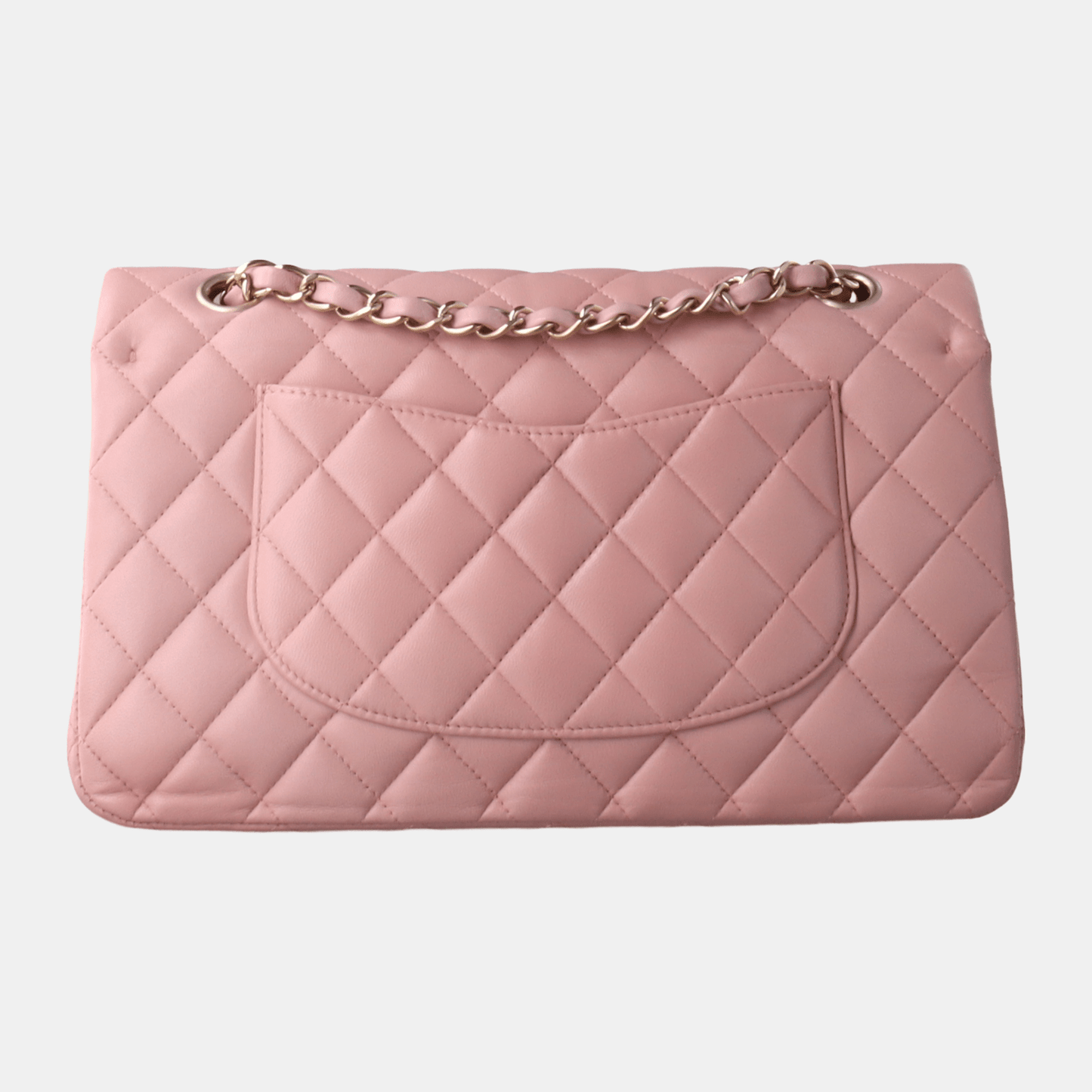 Chanel Timeless Classic Flap Medium Cherry Blossom Pink Lambskin Leather Gold Hardware, 2014-2015