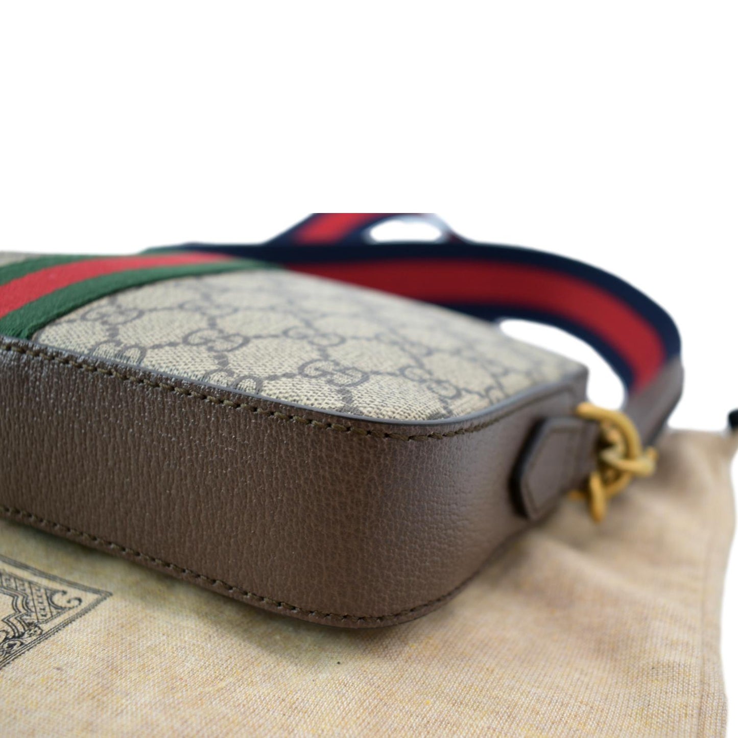 GUCCI Ophidia GG Supreme Canvas Crossbody Bag Beige 699439