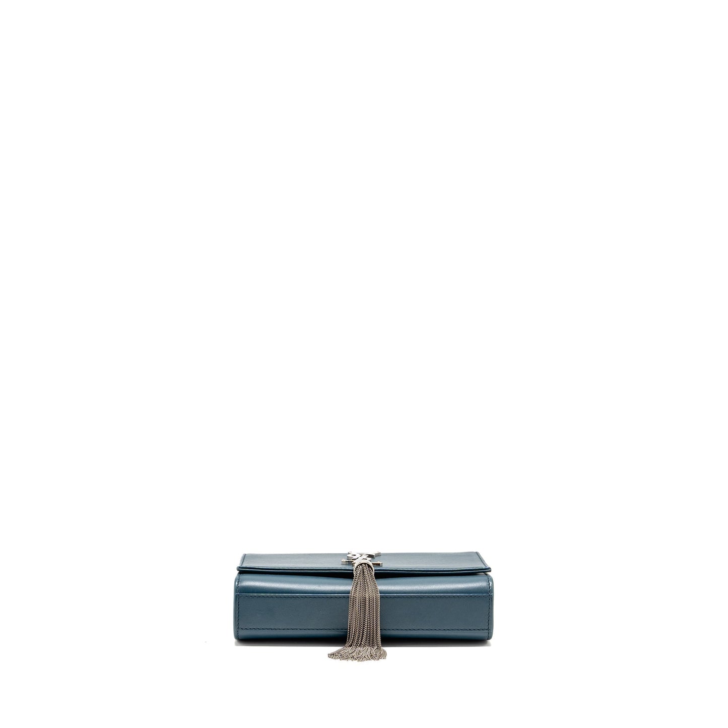 Saint Laurent/ Small Kate Purse with Tassel Caflskin Blue