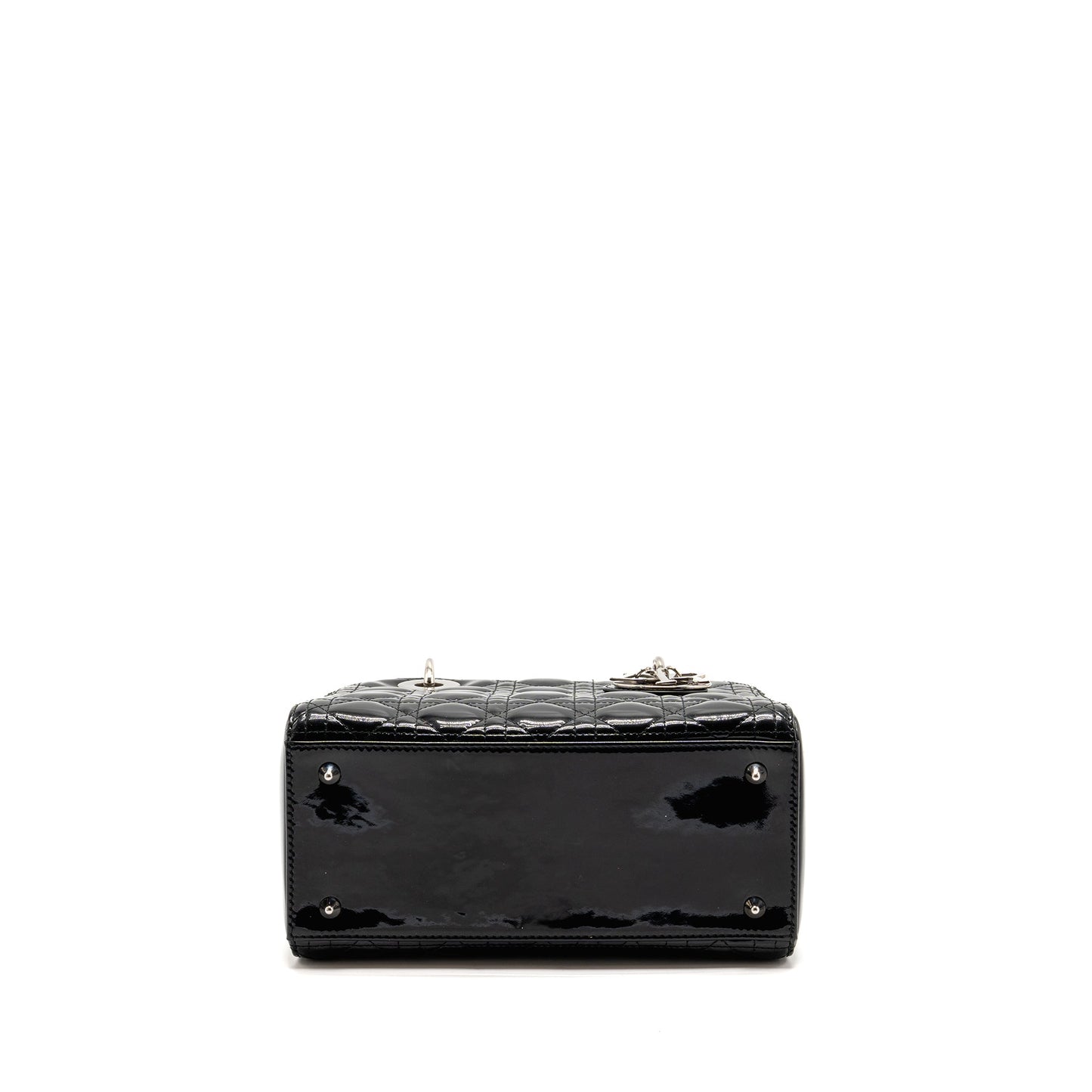 Dior Medium Lady Dior Patent Black