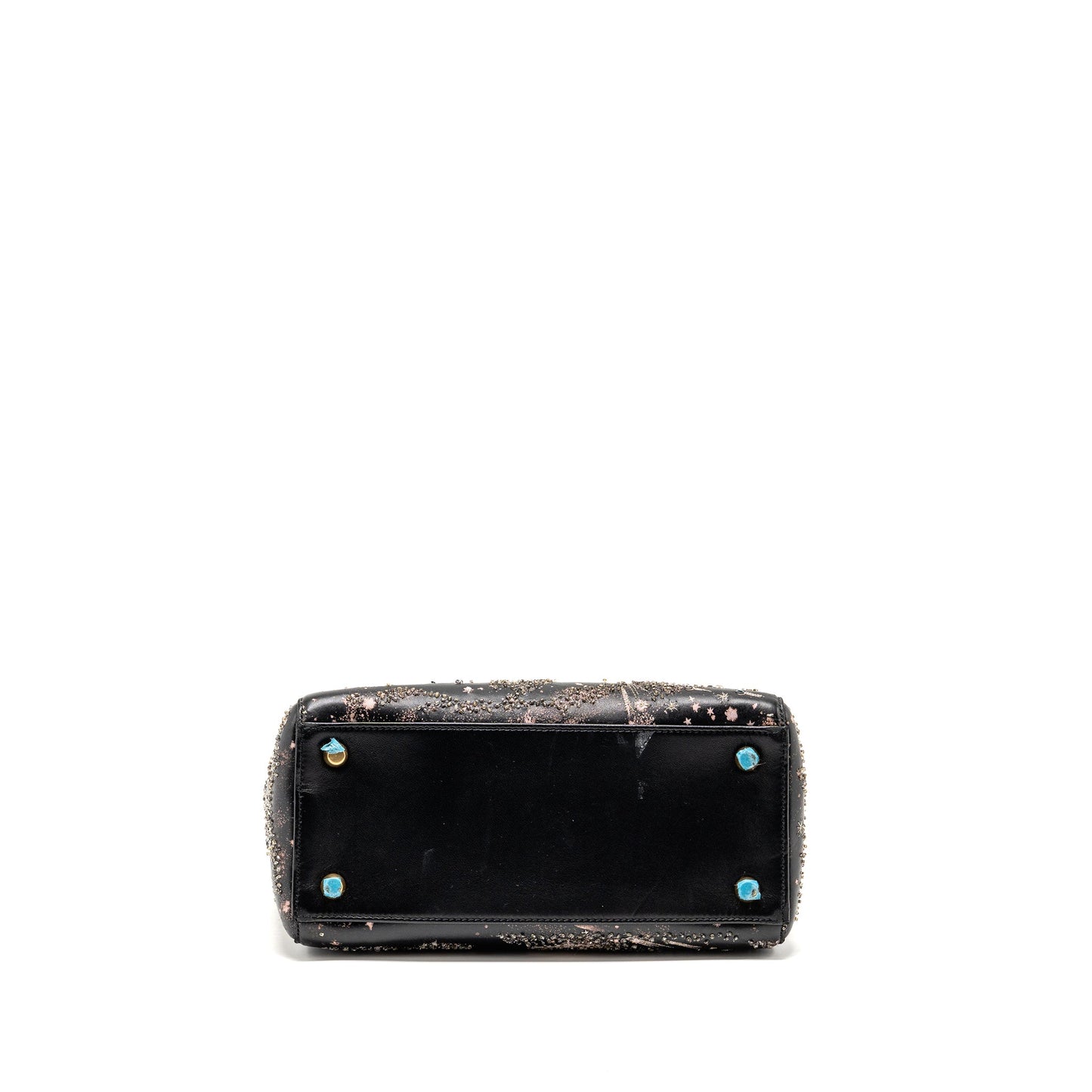 Dior Medium Lady Dior I Feel Blue Limited Edition Embellished Lambskin Multicolour