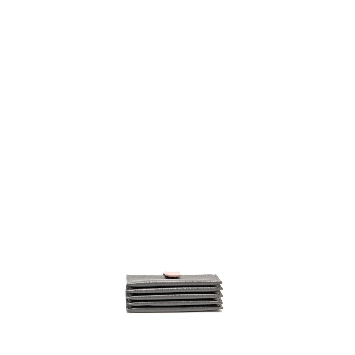 Celine Accordeon Card Holder Calfskin Pink/Grey