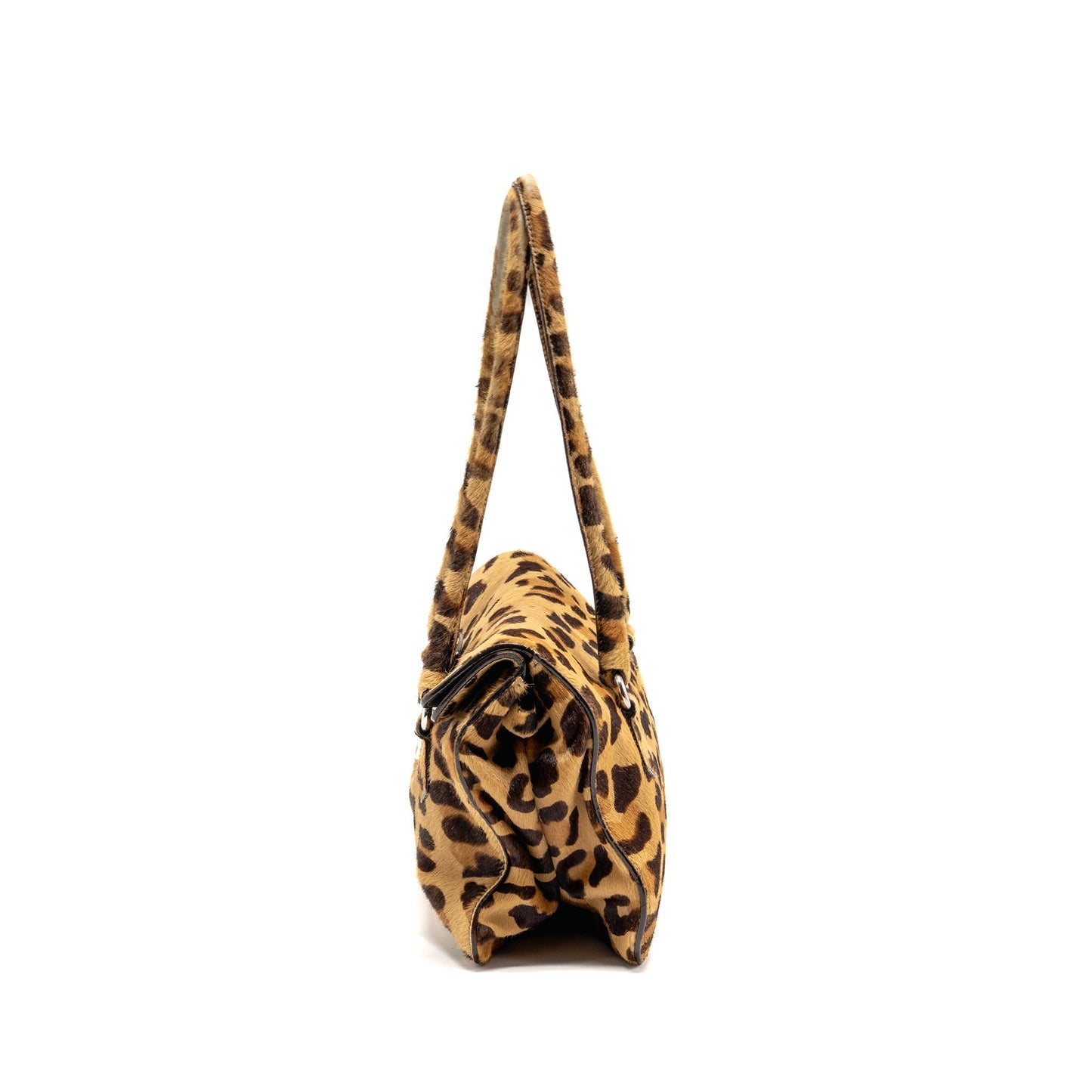 Prada Leopard Print Mini Purse Ponyhair Multicoloured