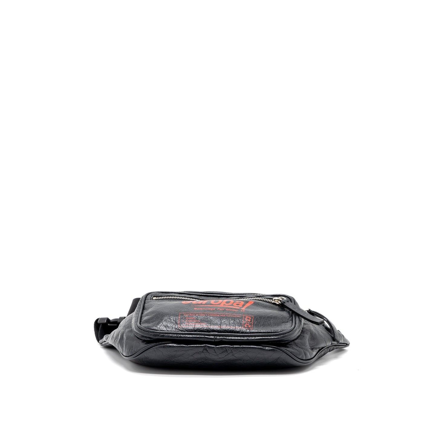 Balenciaga Europa Belt Purse Calfskin Black/Red