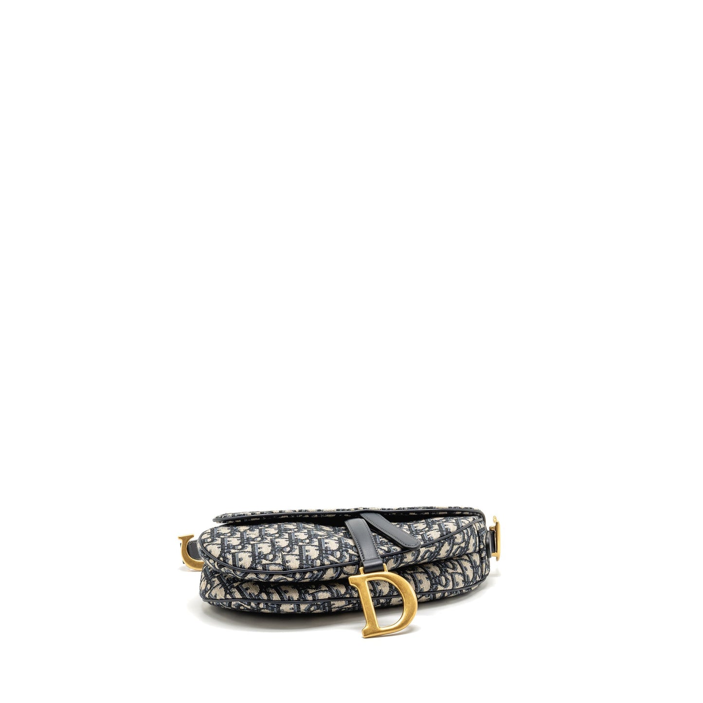 Dior Medium Saddle Purse Blue Oblique Canvas