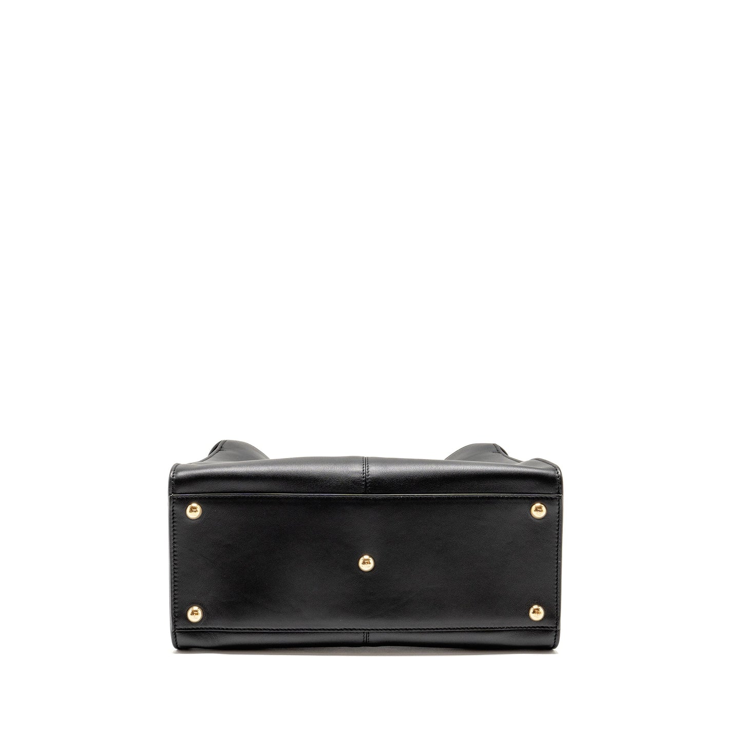 Fendi Peekaboo X-Lite Medium Calfskin Black with Flowerland Strap