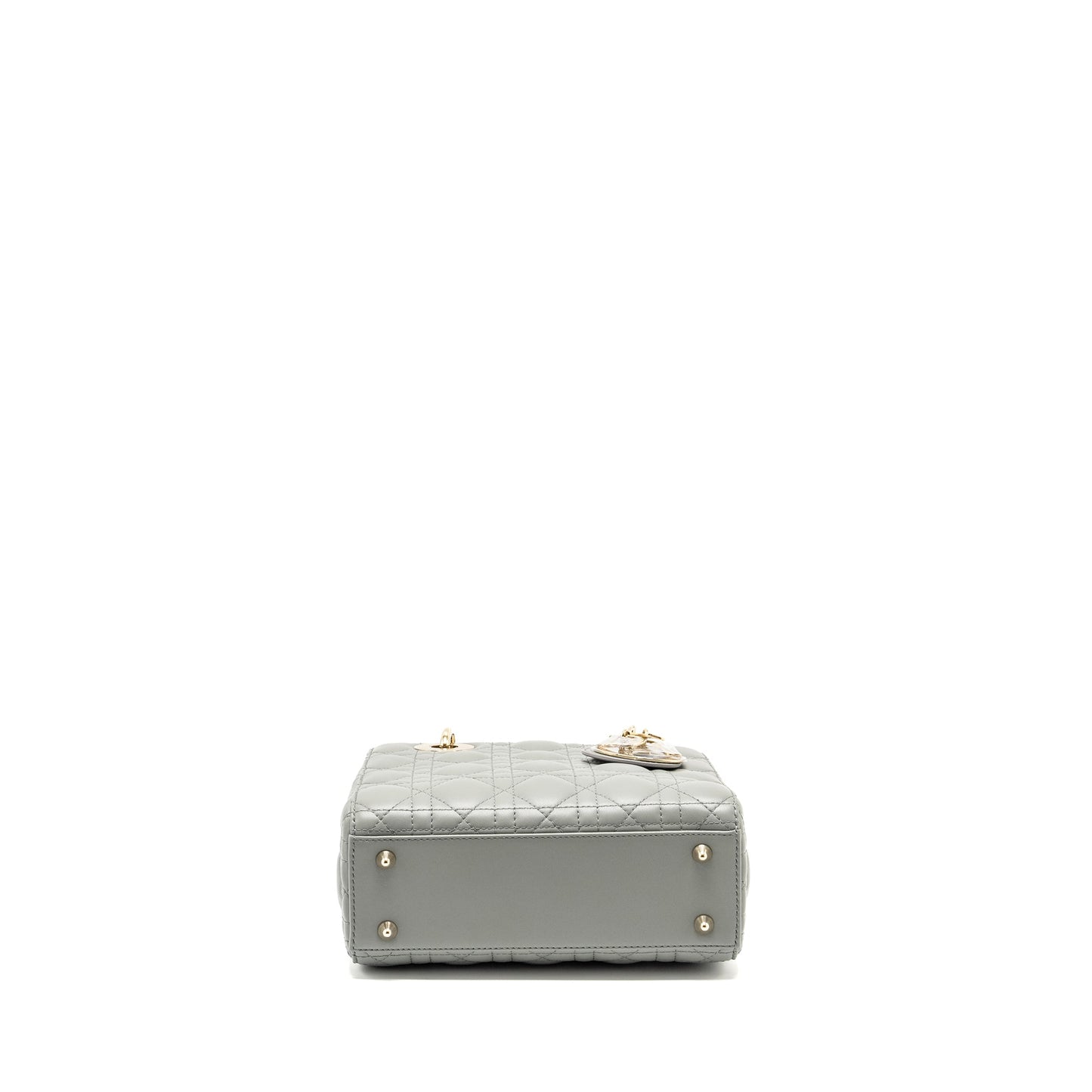 Dior My Dior Small Lady Dior Lambskin Stone Grey