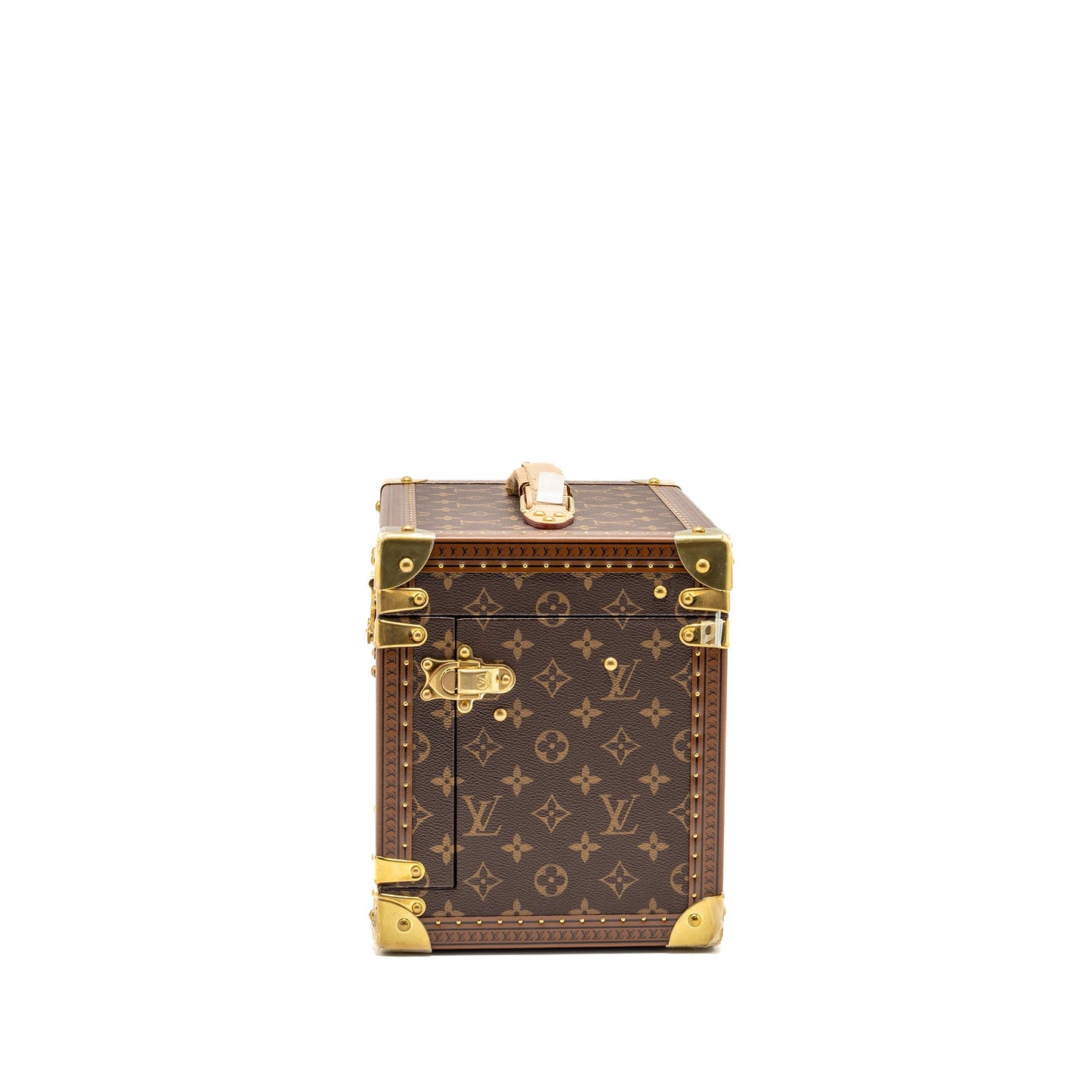 Louis Vuitton Boite Jewellery trunk box monogram canvas / rose ballerine GHW