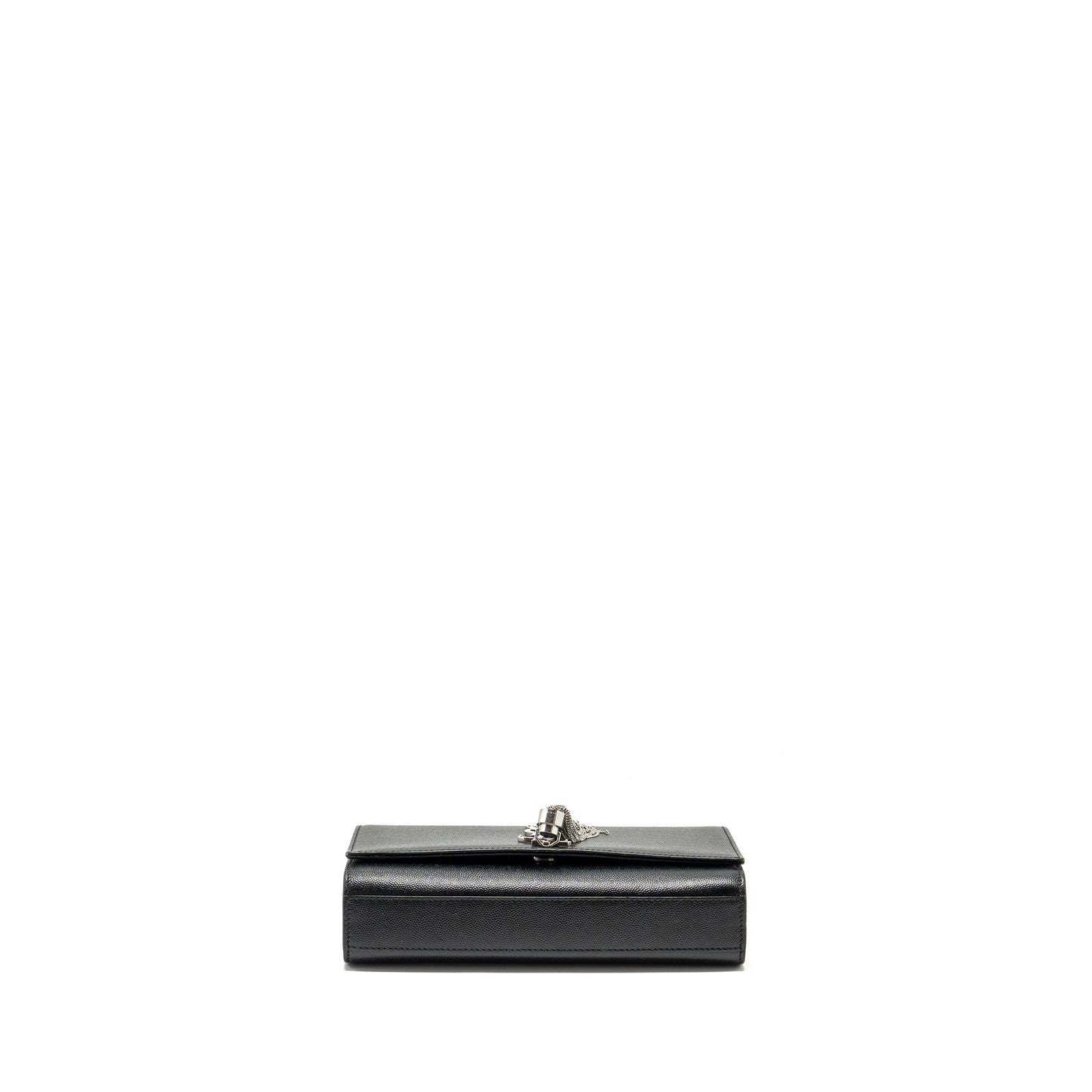 SAINT LAURENT / Kate Medium Chain Purse With Tassel Calfskin Black