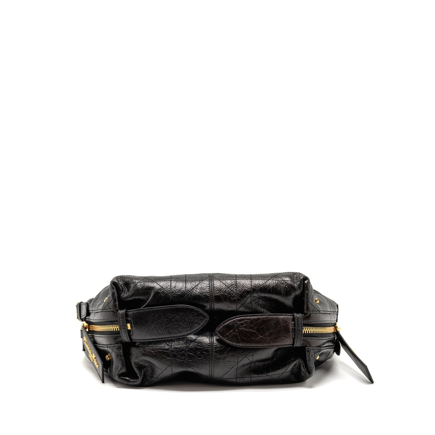 Dior Small D-Journey Purse Crinkled Calfskin Black