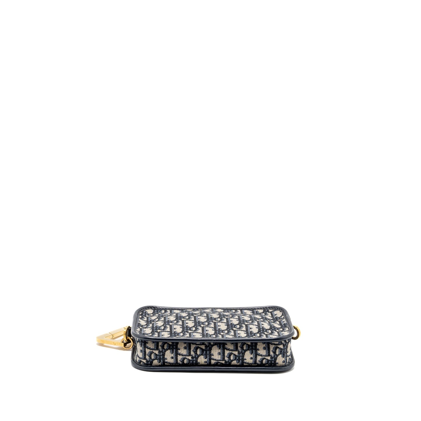 Dior Diorquake Pouch with Dior Shoulder Wide Strap Oblique Canvas Blue (Sell in a set)