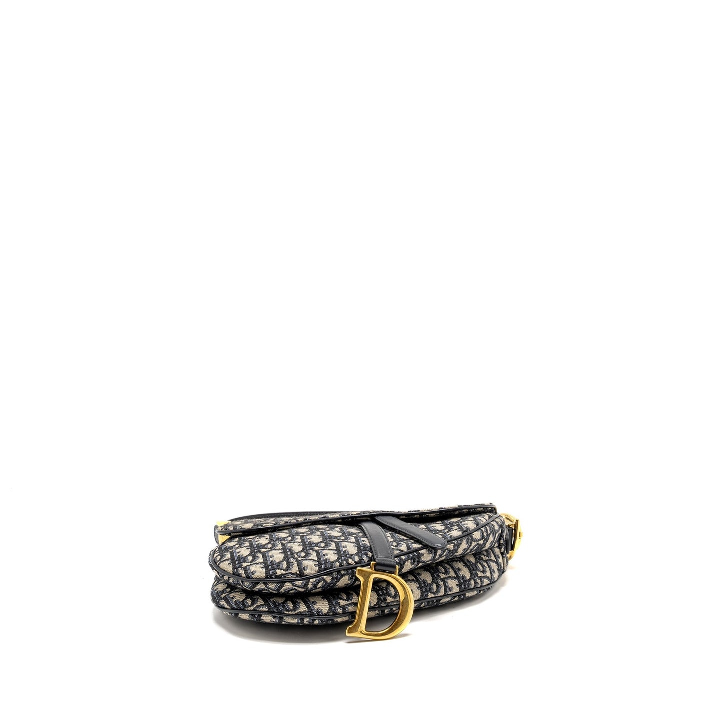 Dior Medium Saddle Purse Blue Oblique Canvas