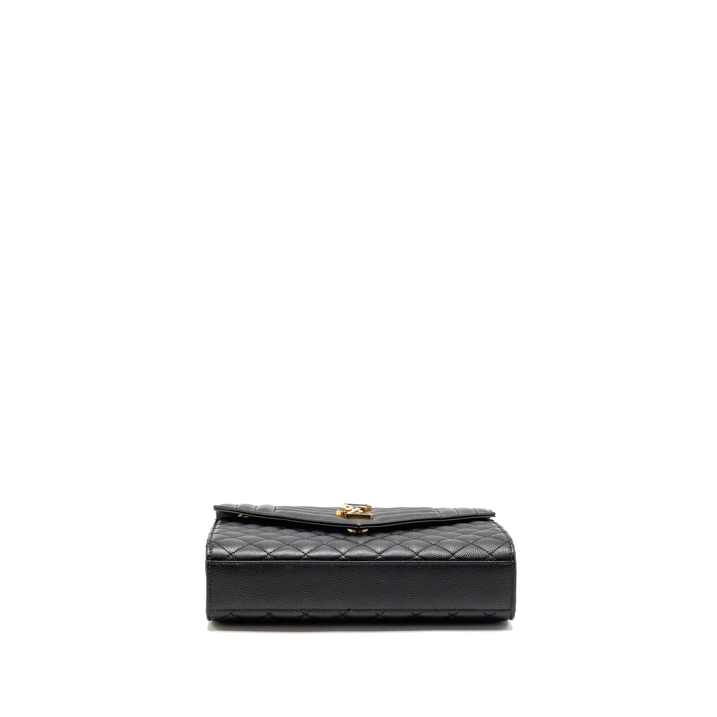 Saint Laurent/ Medium Envelope Purse Calfskin Black