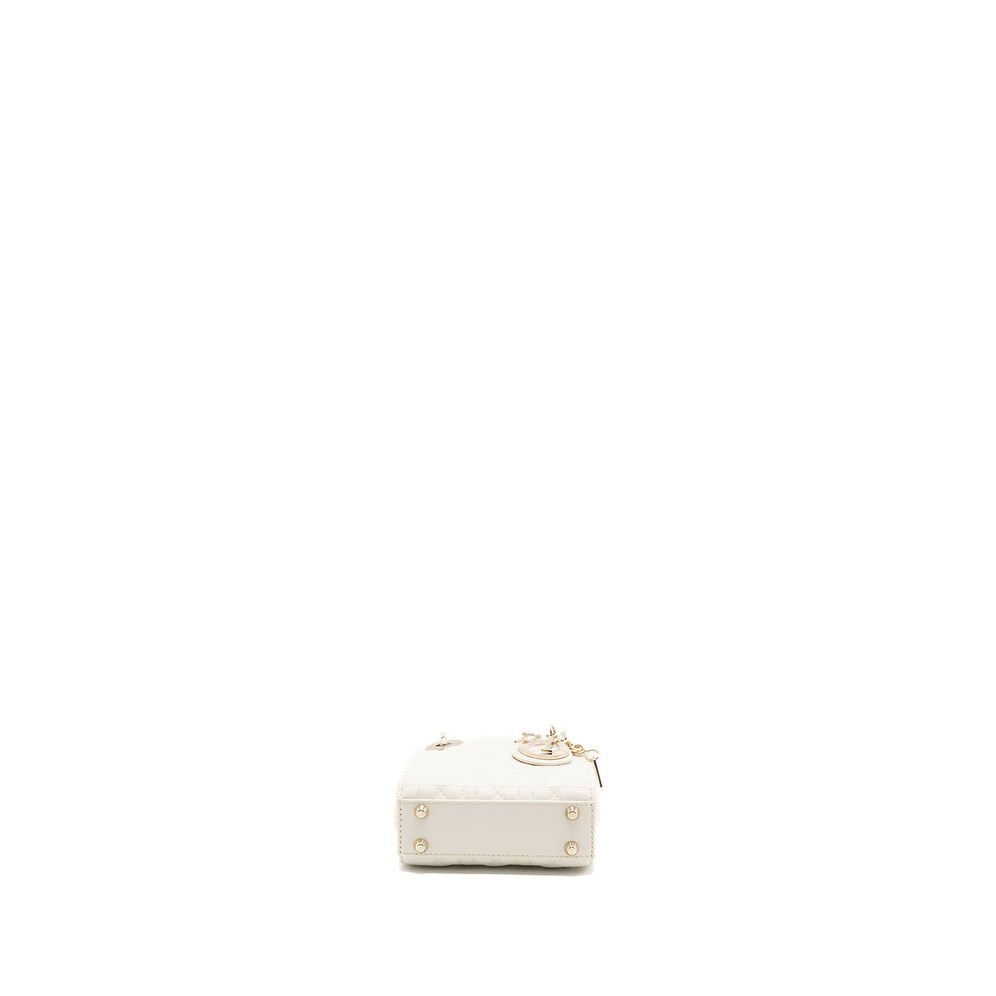 Dior micro lady dior Purse lambskin white