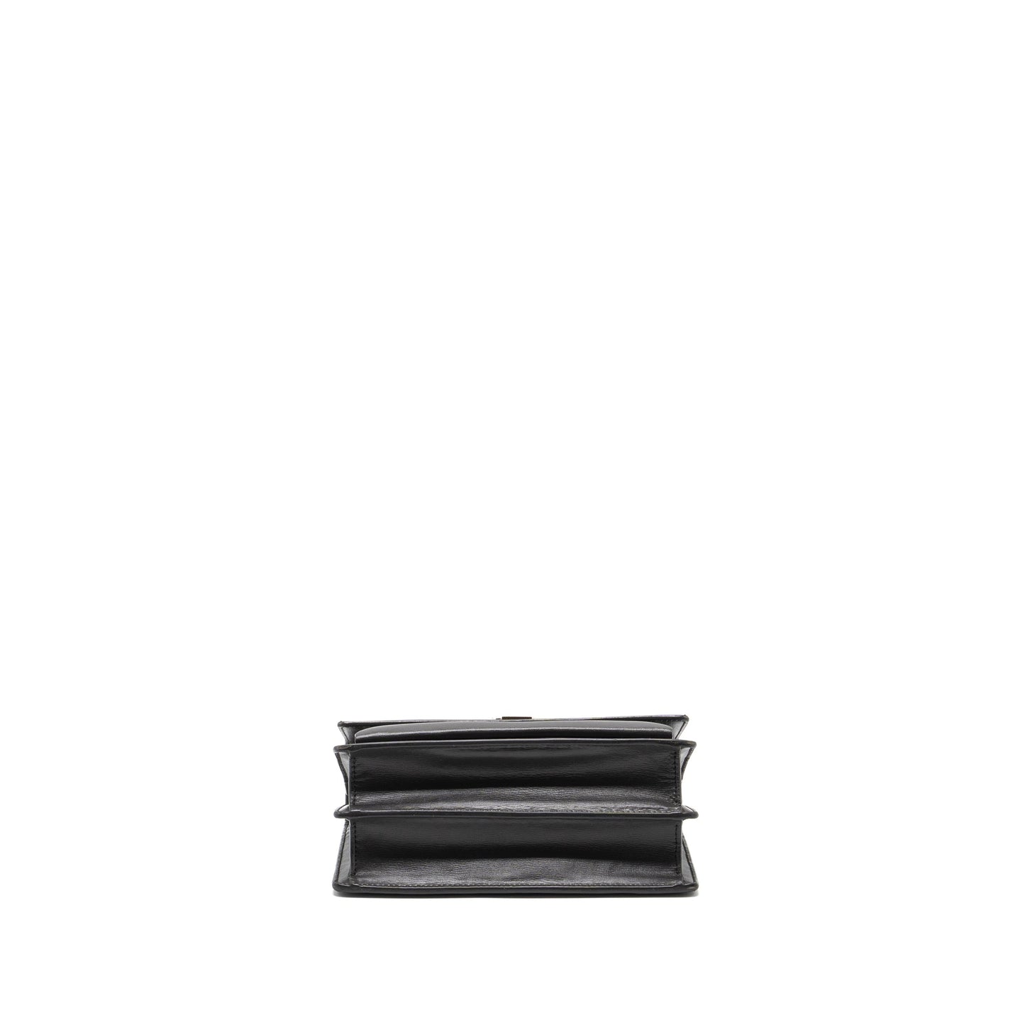 Saint Laurent Medium Sunset Chain Purse Calfskin Dark Grey Ruthenium Hardware