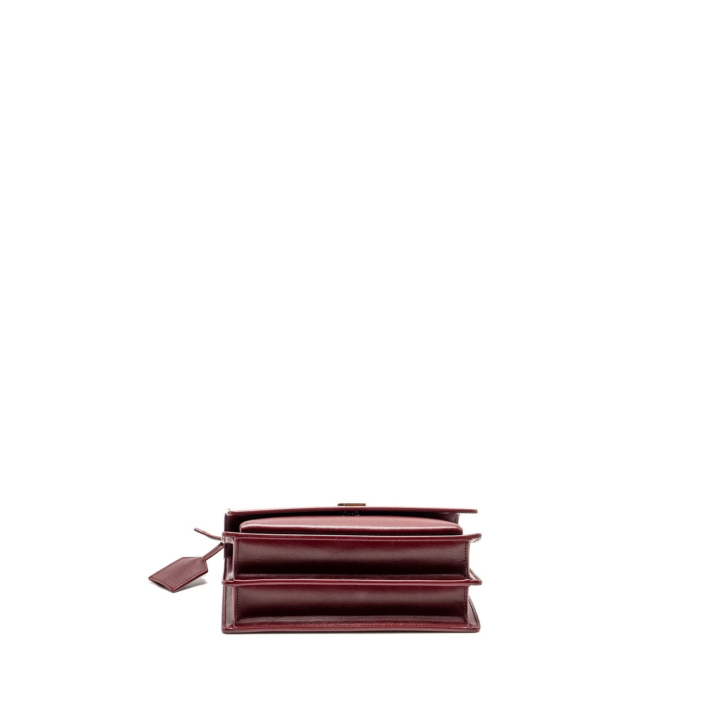 Saint Laurent/ Sunset Purse Calfskin Burgundy