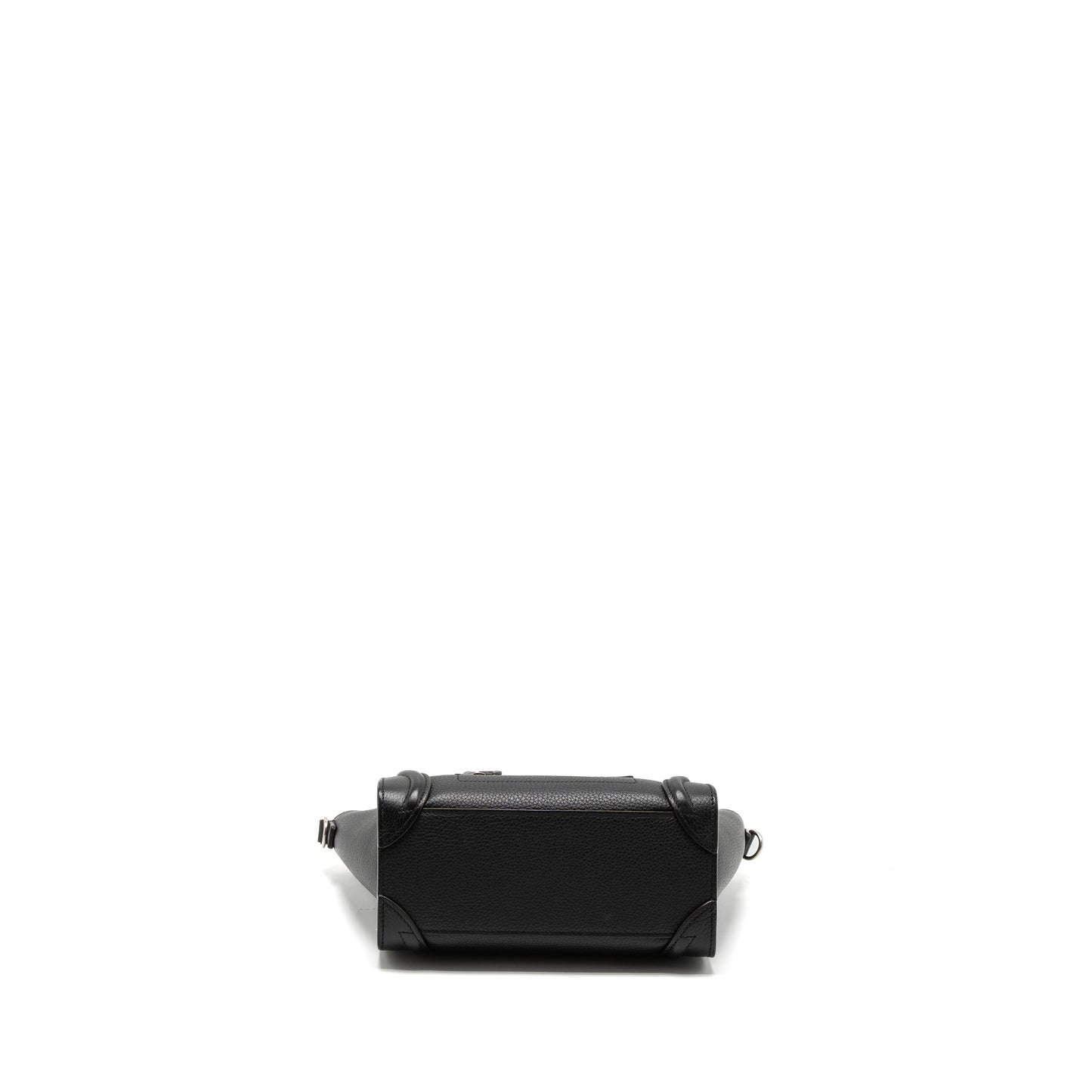 Celine Nano Luggage Purse Calfskin Black