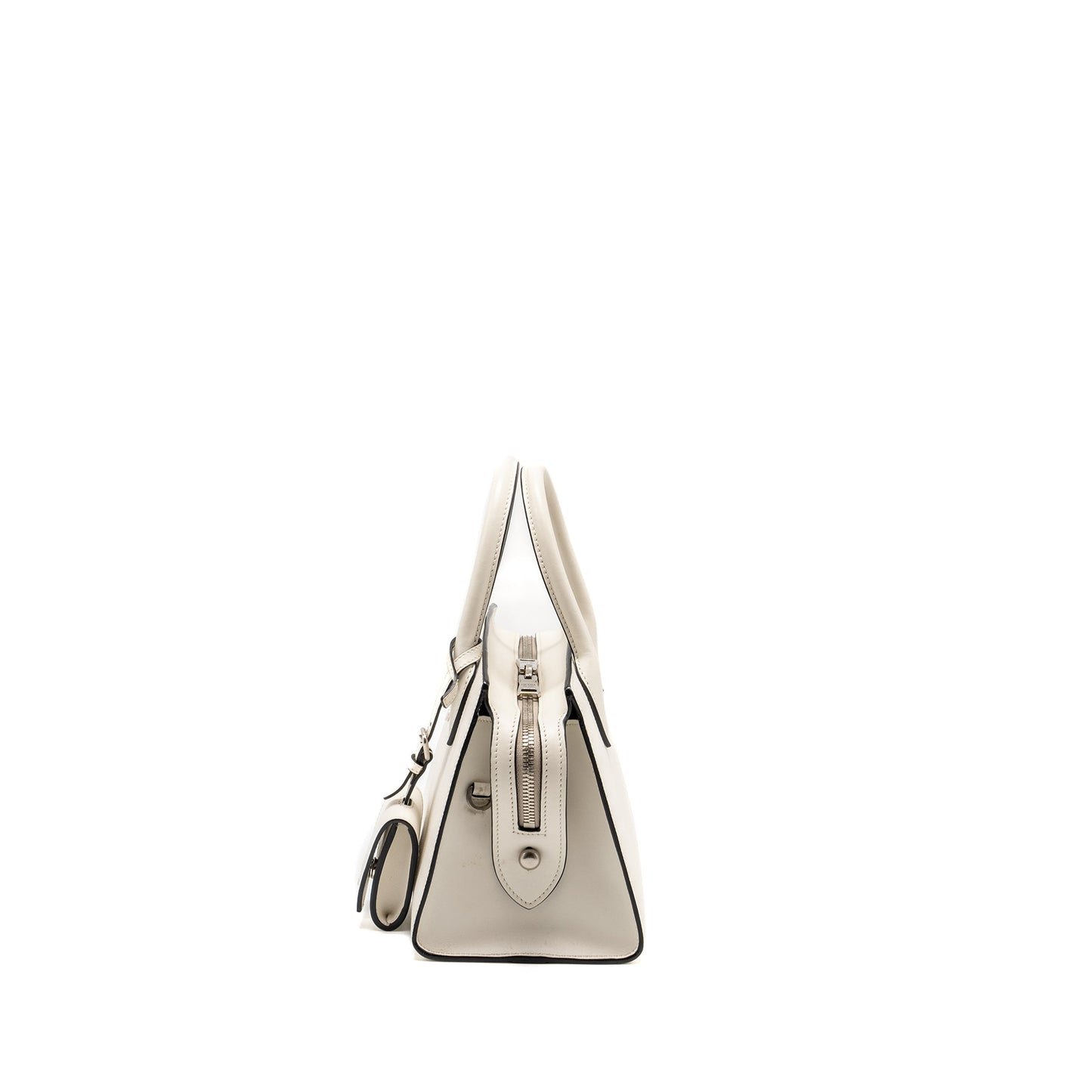 Prada Saffiano Monochrome Purse White