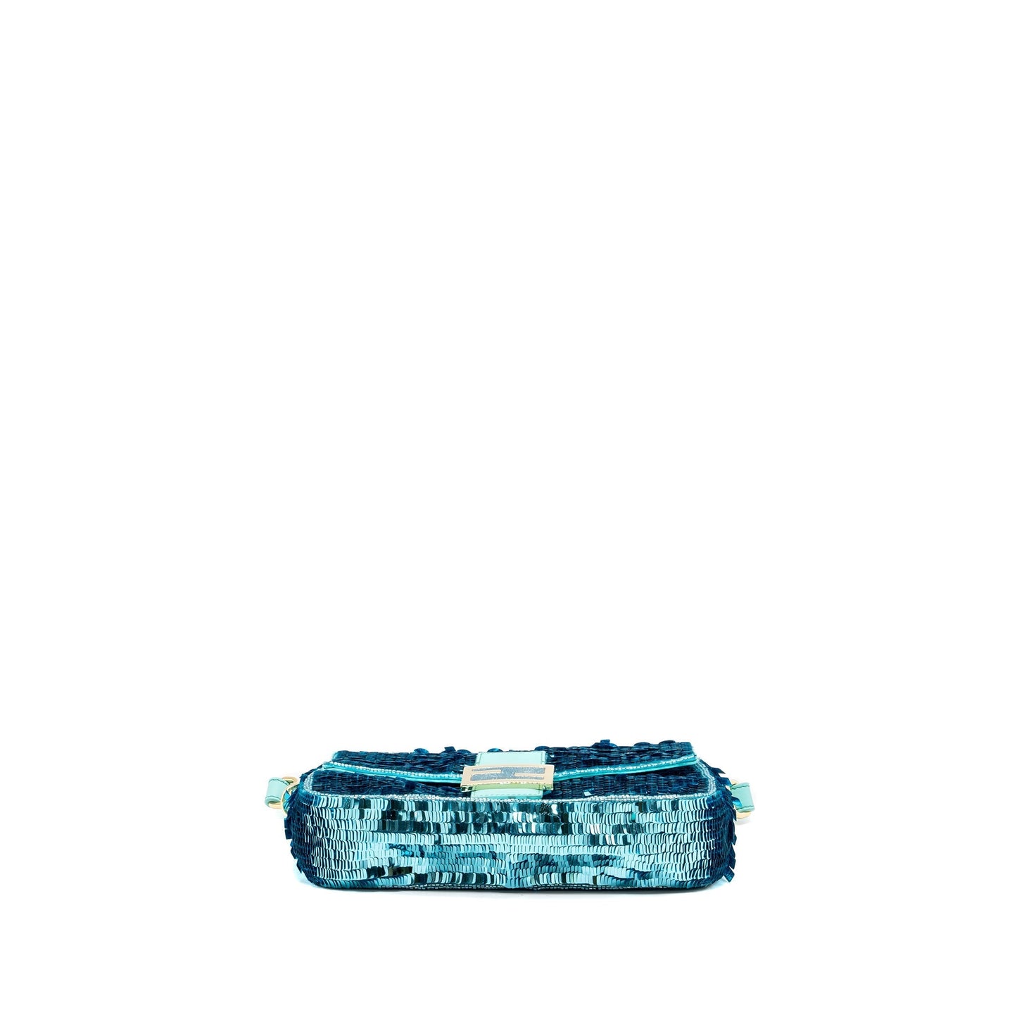 Fendi baguette Purse sequin / leather blue