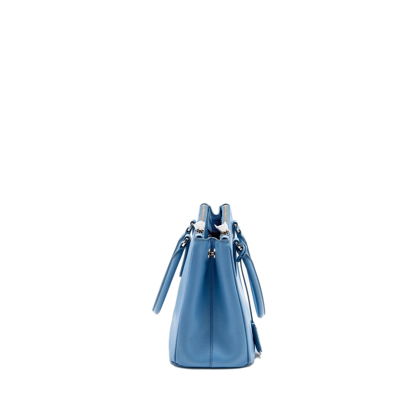 Prada Medium Galleria Saffiano Purse Leather Blue