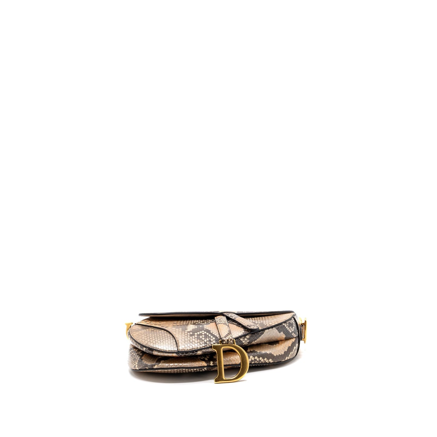 Dior Medium Saddle Purse Python Multicolor
