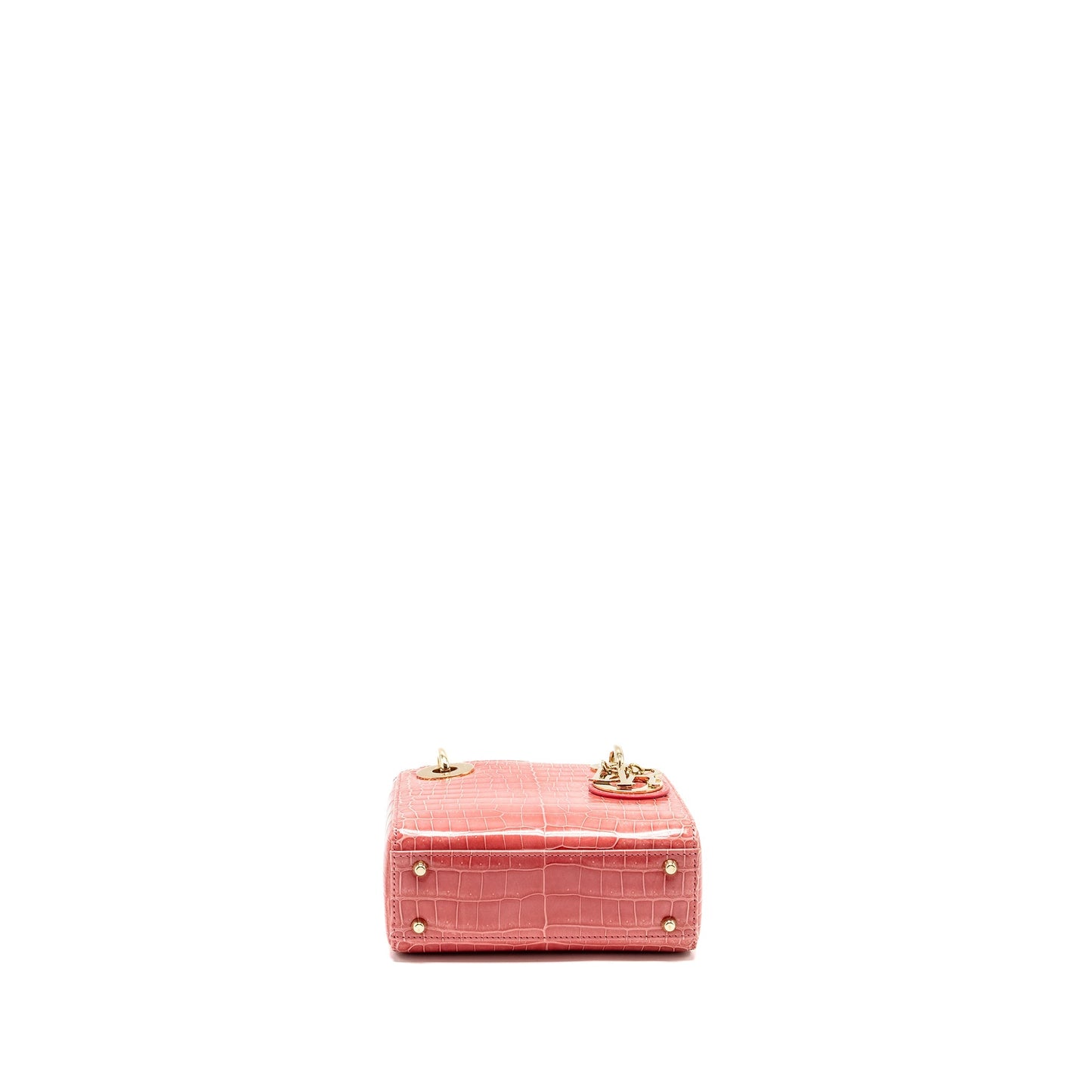 Dior Mini Lady Dior Crocodile Pink
