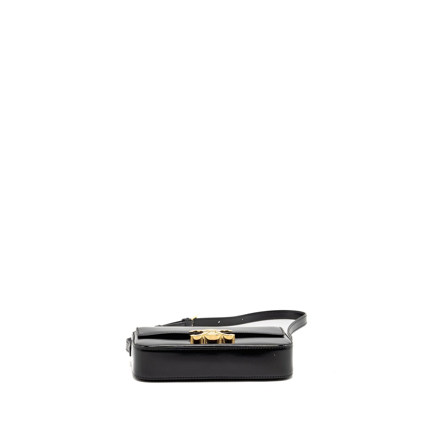CELINE Triomphe Mini Purse Calfskin Black