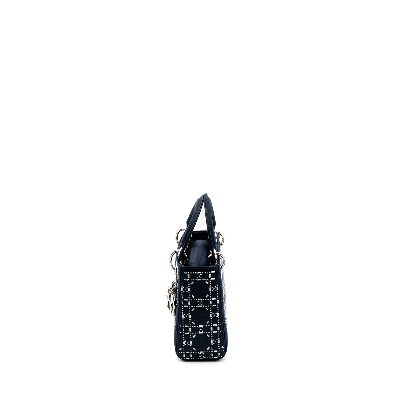 Dior Mini Lady Dior Satin Crystal Dark Blue