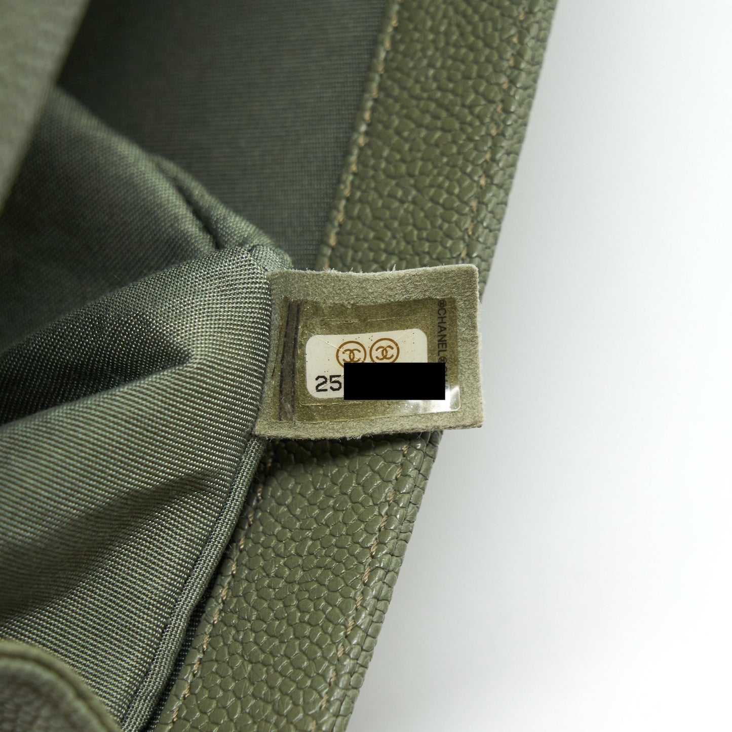 Chanel Medium Boy Bag Caviar Light Green