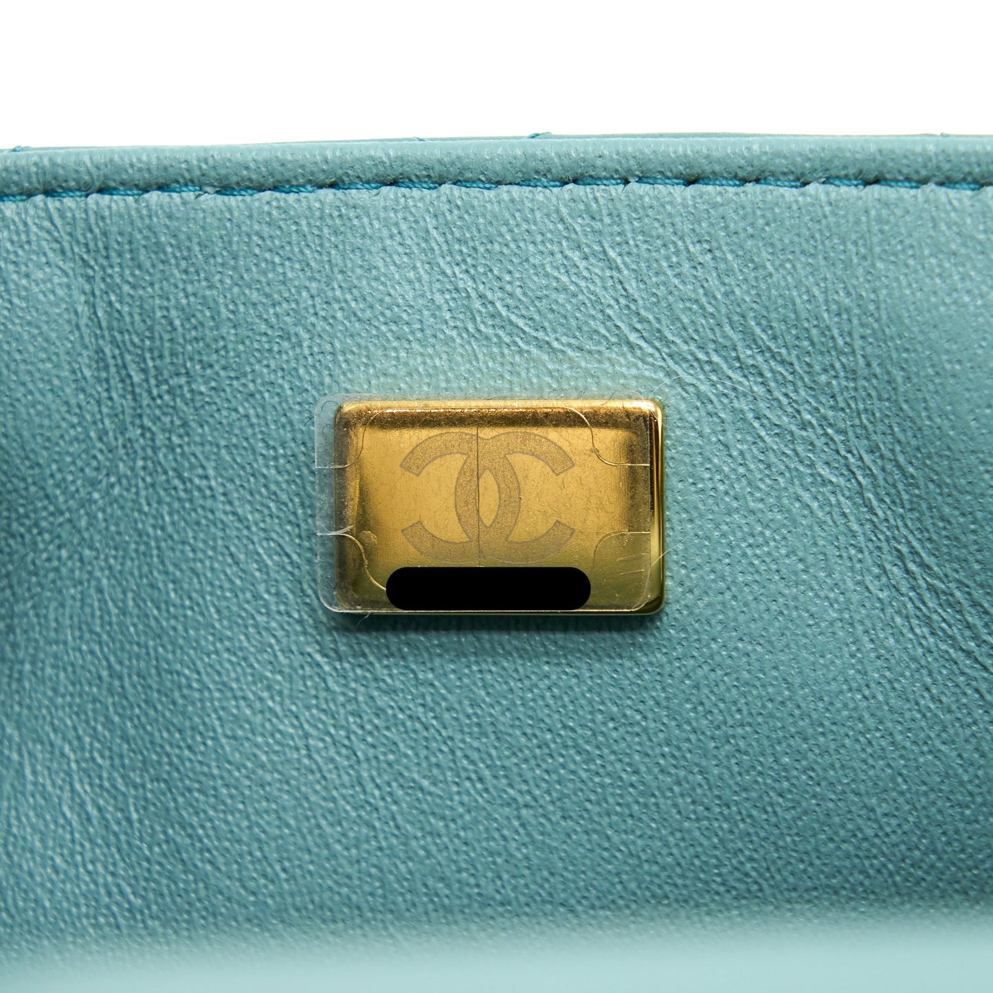 Chanel Mini Square Flap Bag Lambskin Light Green L (Microchip)