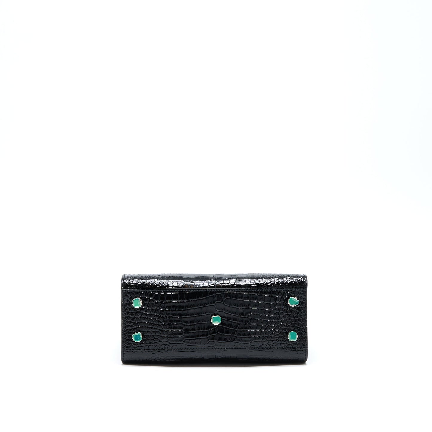 Saint Laurent/ Sac De Jour Nano Crocodile-Embossed Black