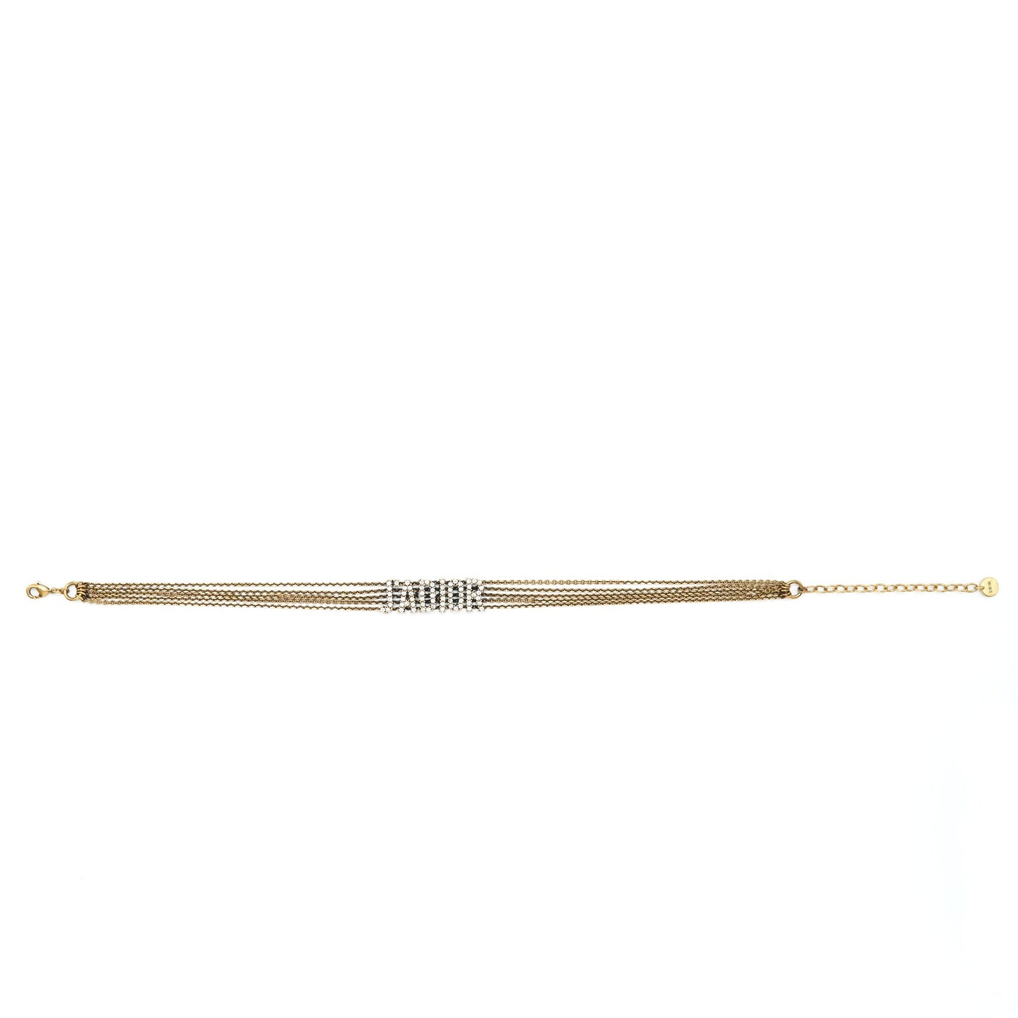 Dior J’adior Choker Antique Gold-Finish Metal
