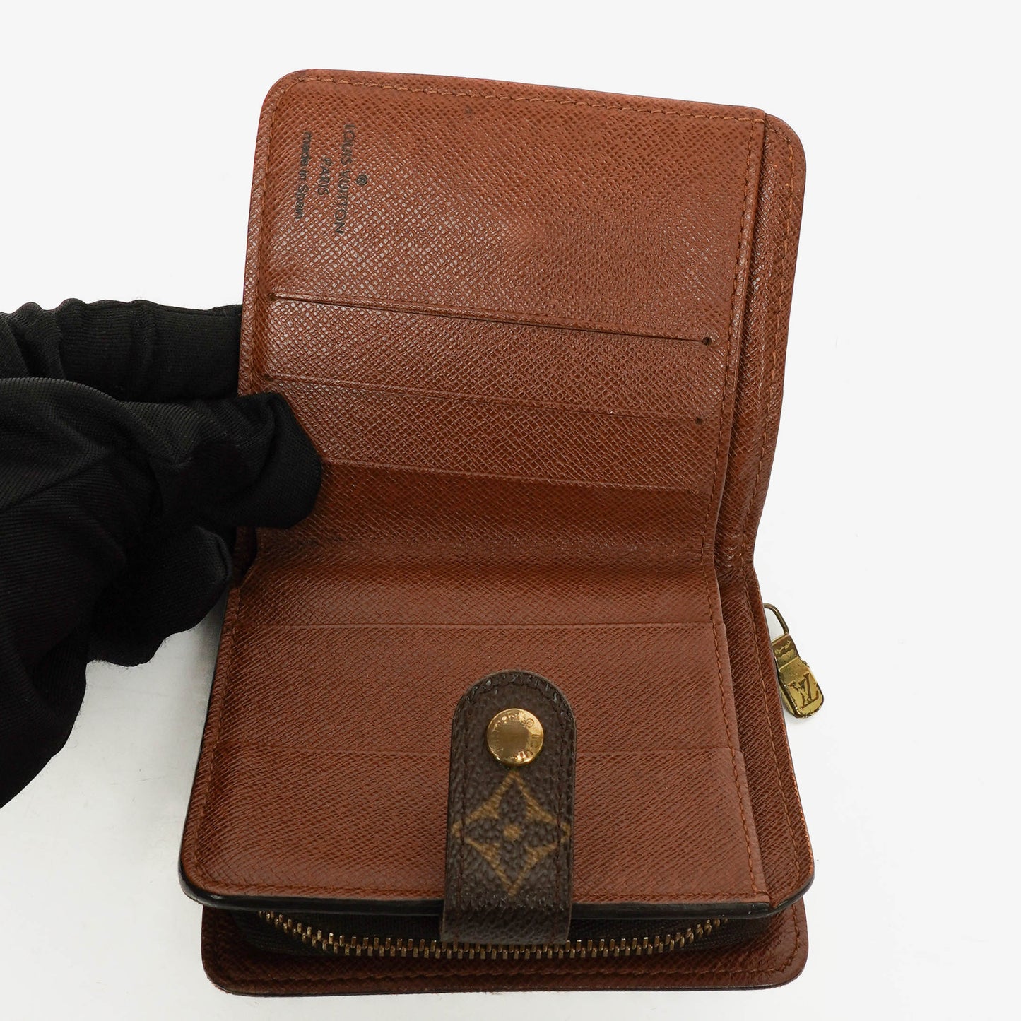 Louis Vuitton Monogram Canvas Compact Zip Wallet