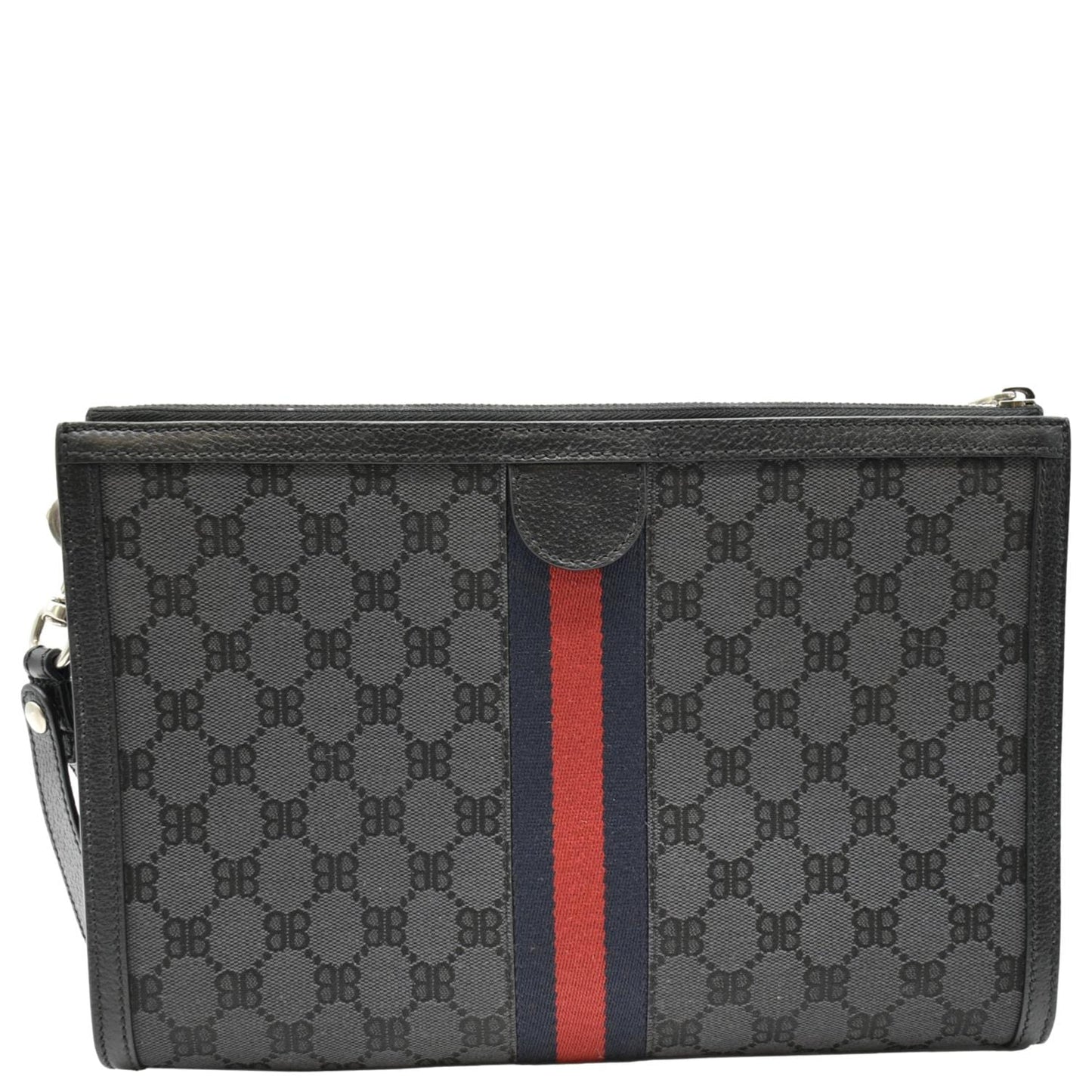 Gucci Leather Canvas Clutch