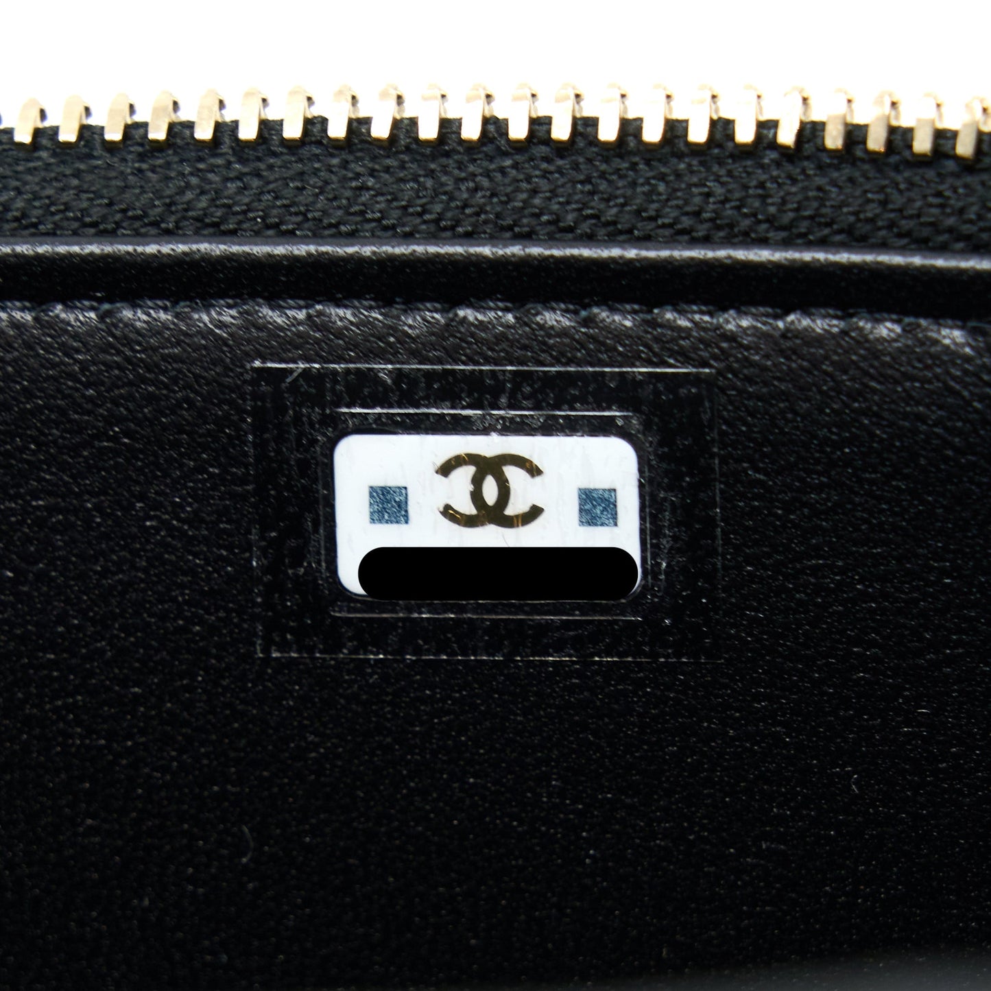 Chanel 22K Gold Pillar Adjustable Chain Long Vanity Lambskin Black