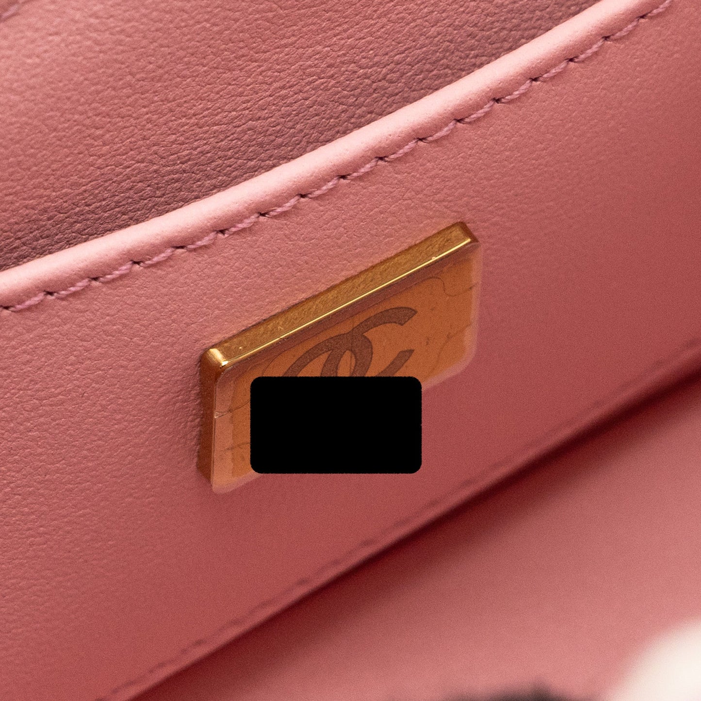 Chanel 23s Top Handle Small Vanity Case With Chain Tweed/lambskin Pink Brushed (Microchip)