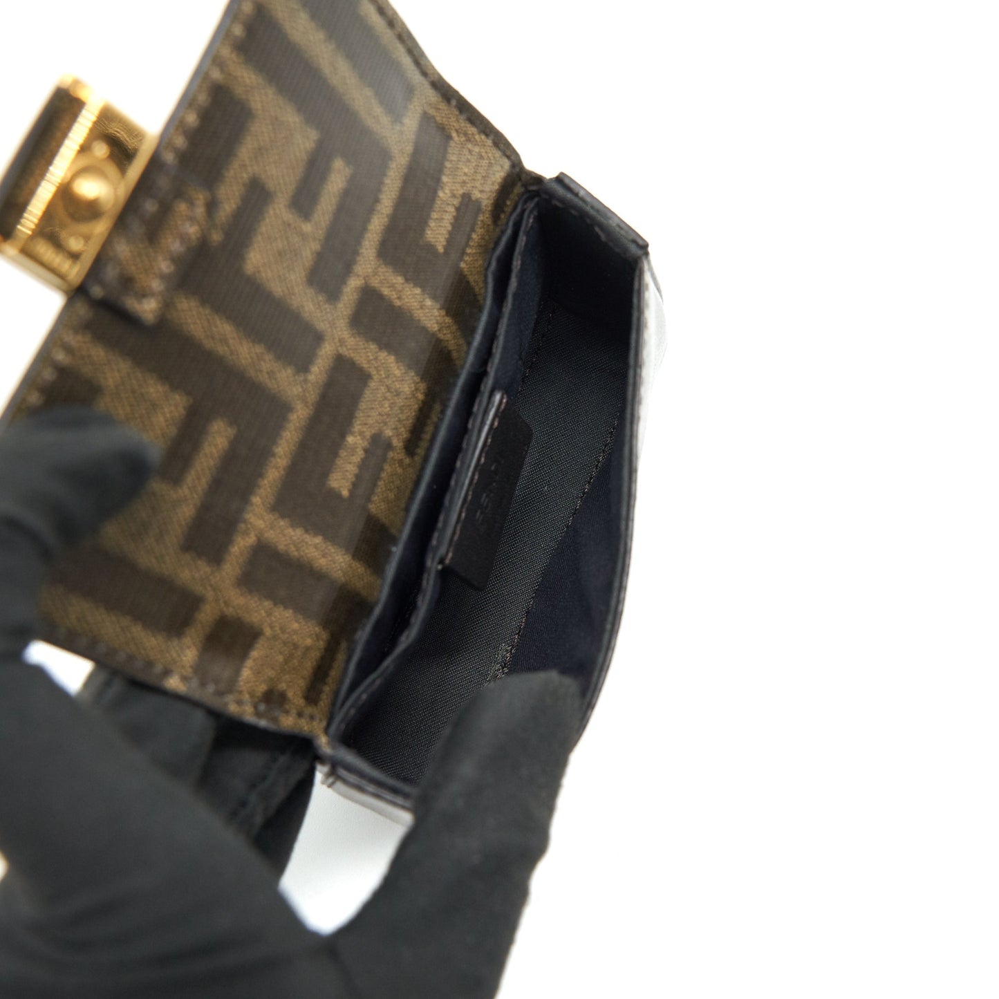 FENDI Iconic Canvas Belt With Mini Purse